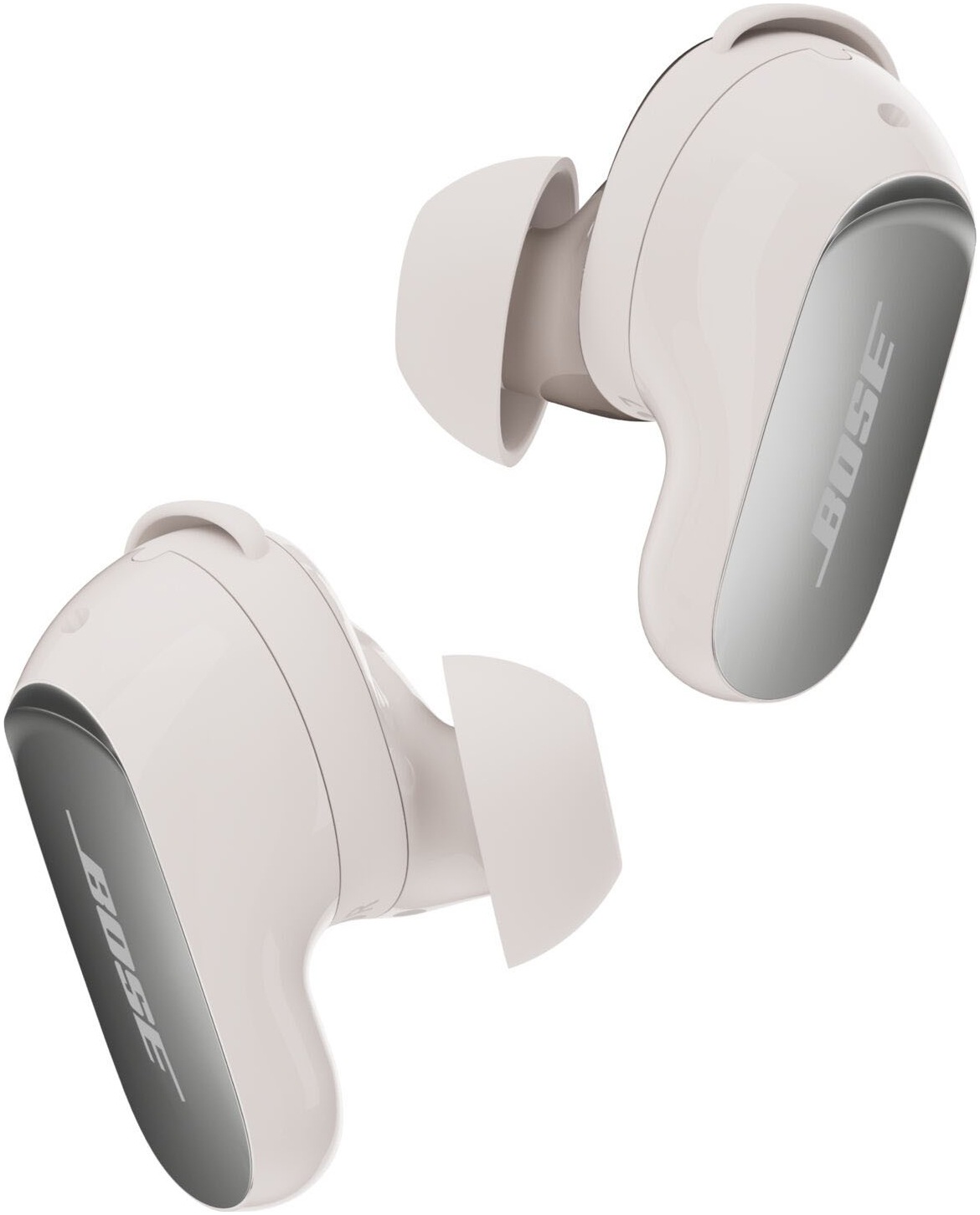 BOSE wireless In-Ear-Kopfhörer "QuietComfort Ultra (2. Generation)", weiß (weiß smoke), B:1,24cm H:3cm T:2,49cm, Kopfhörer - Einheitsgröße