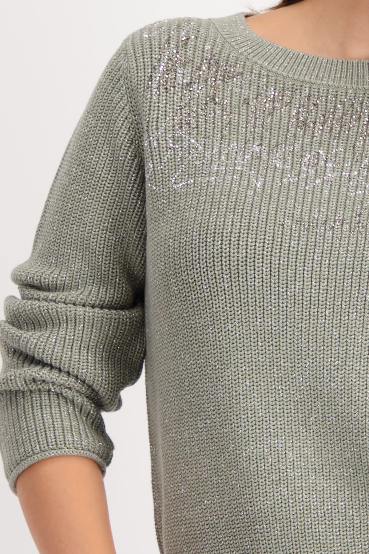 Monari Strickpullover »Pullover Schmuck + Lurex«