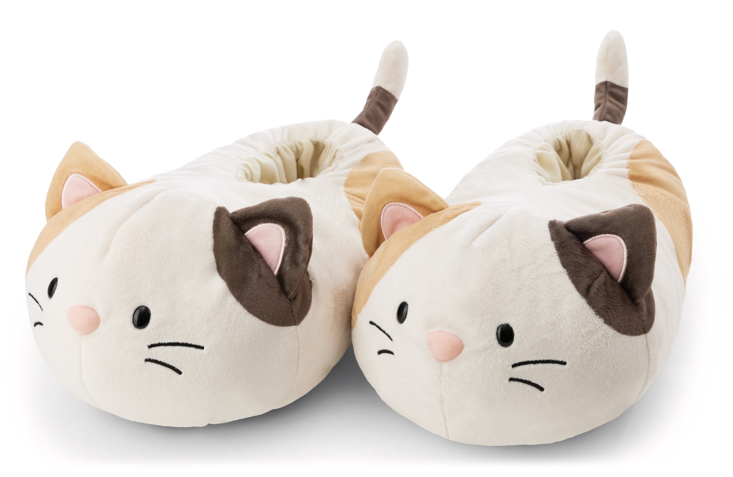 Nici Plüsch Hausschuhe "Nici Green Mymochi Katze Angy", Hausschut zum Schlu günstig online kaufen