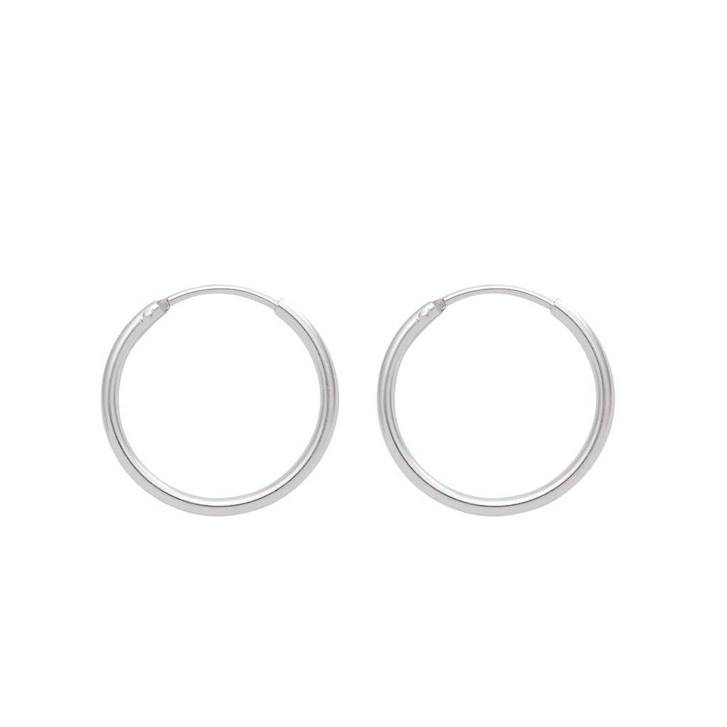 Adelia´s Paar Ohrhänger »925 Silber Ohrringe Creolen Ø 11 mm« Silberschmuck für Damen