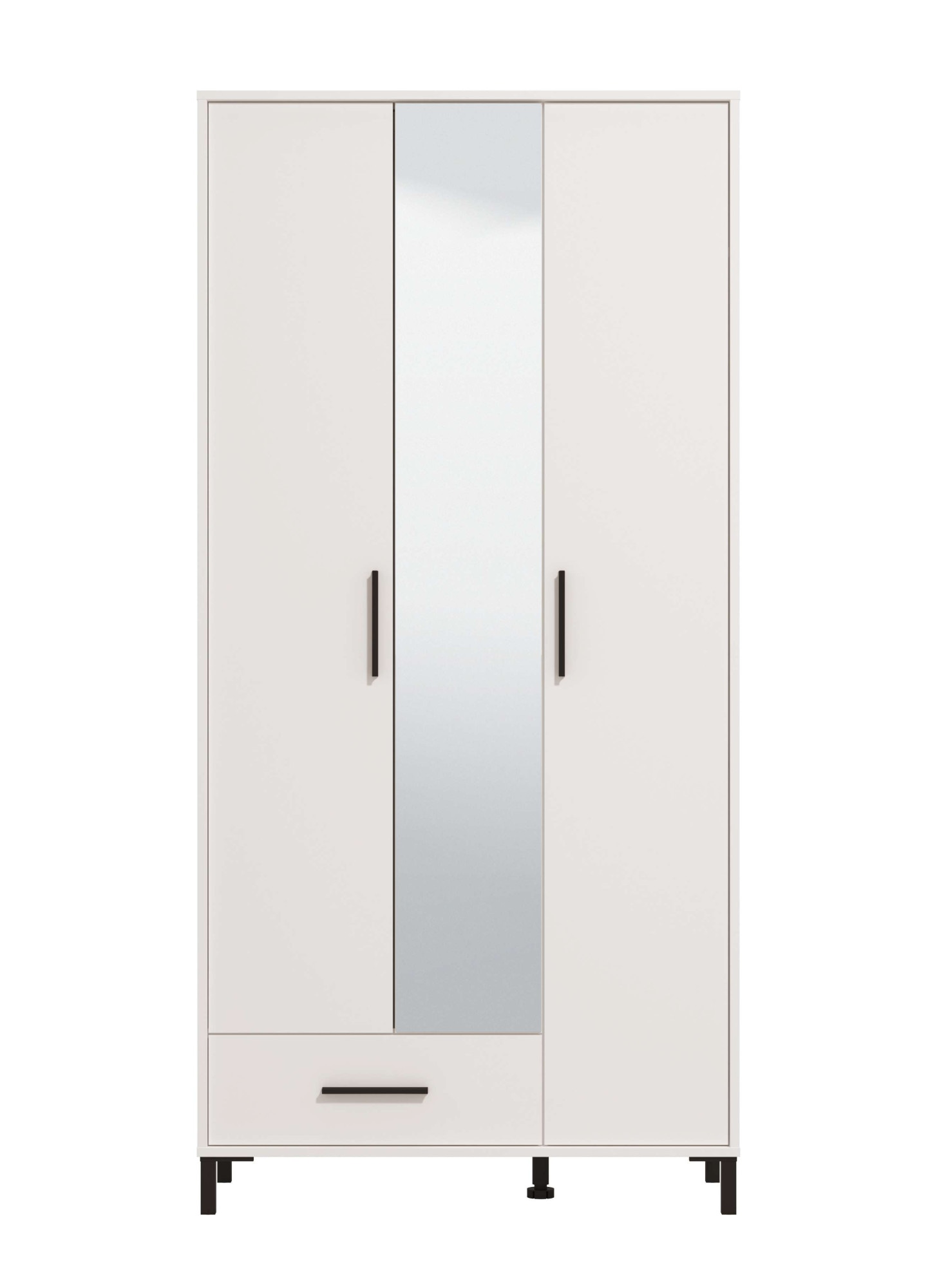 Home affaire Garderobenschrank »Orkney Kleiderschrank, Stauraumschrank, Flurschrank, Höhe 193 cm«, Spiegeltür, Breite 93 cm, ausziehbare Kleiderstange, Schublade