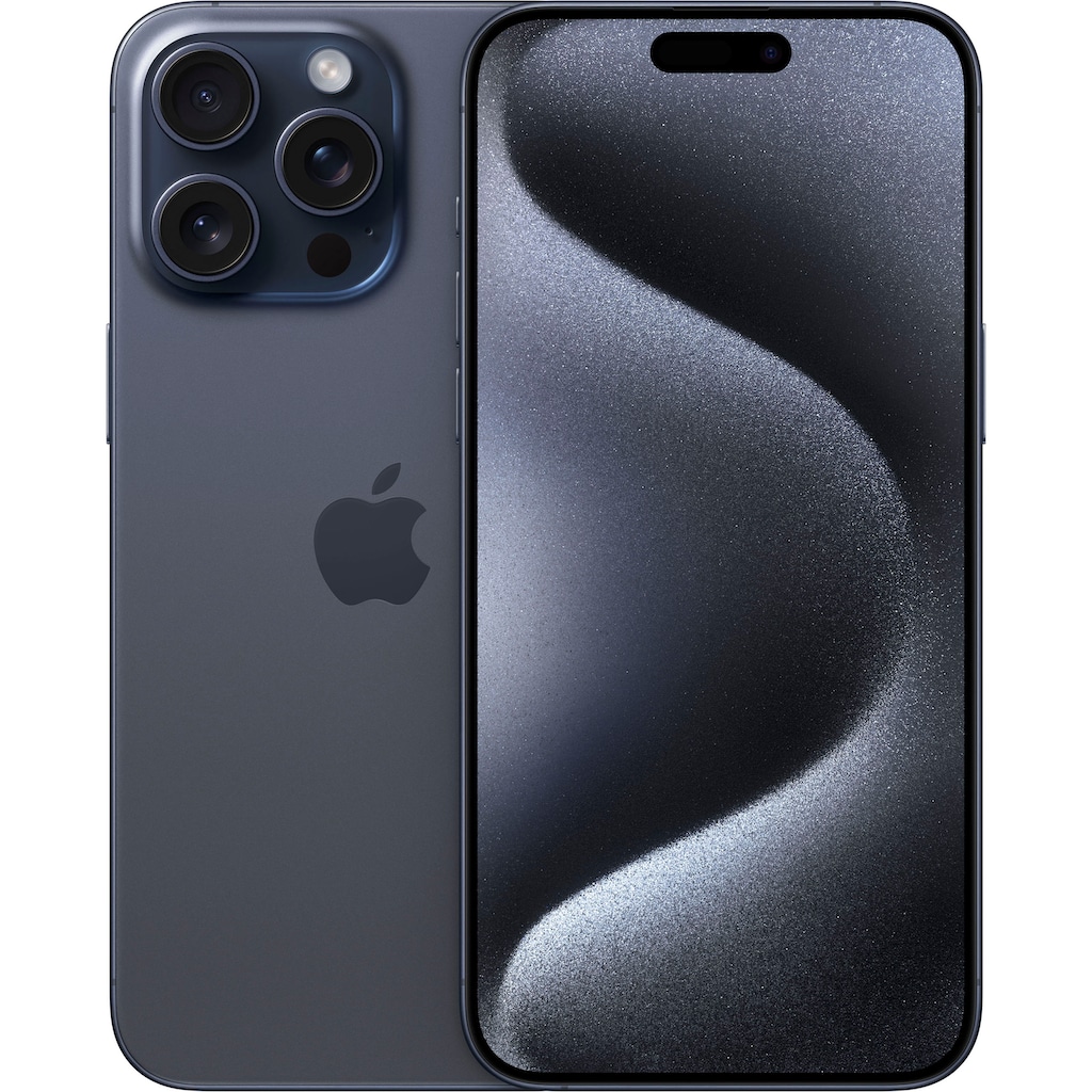 Apple Smartphone »iPhone 15 Pro Max 1TB«, Blue Titanium, 17 cm/6,7 Zoll, 1000 GB Speicherplatz, 48 MP Kamera