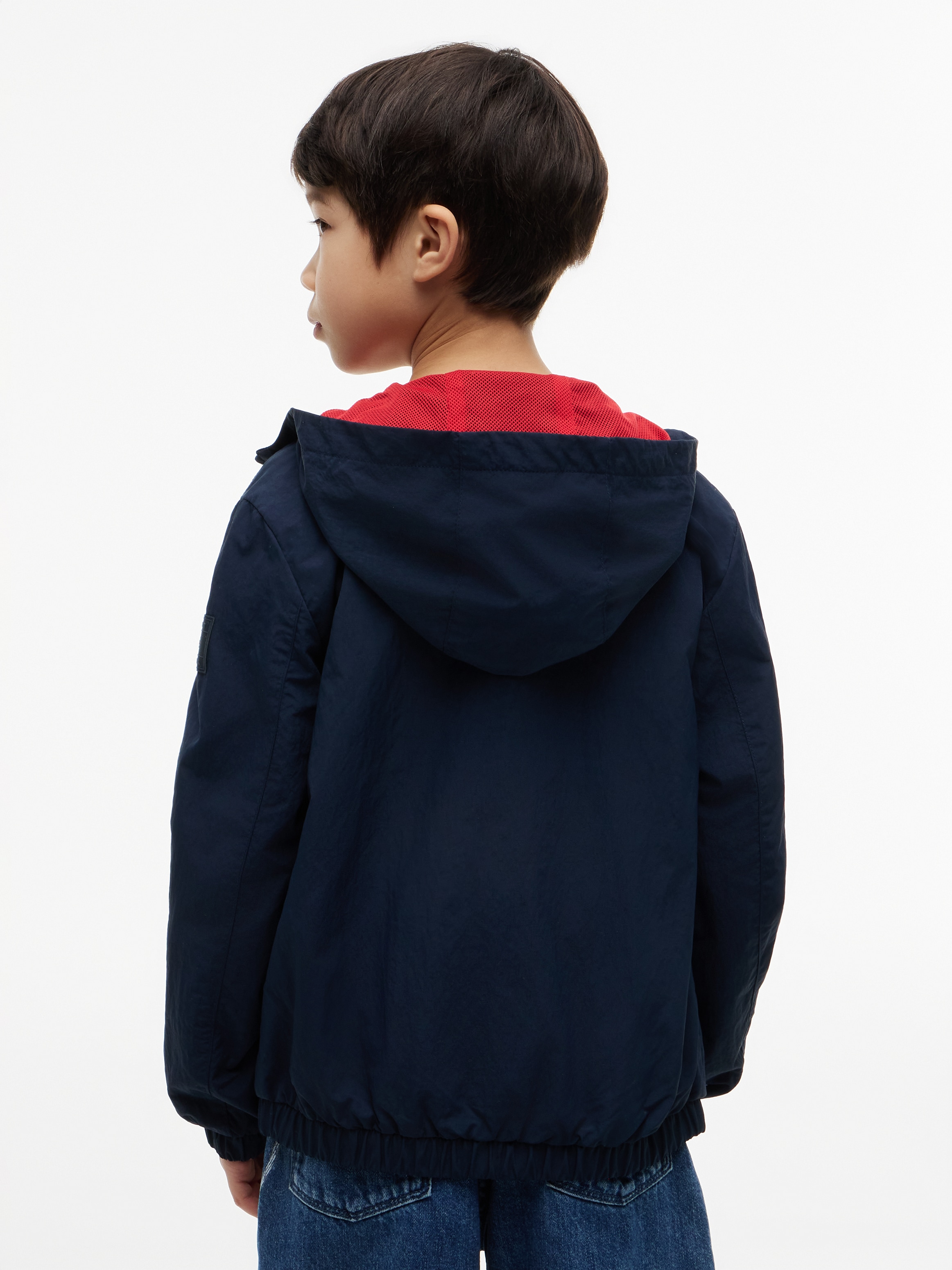 Tommy Hilfiger Windbreaker mit Kapuze Kinder bis 16 Jahre, Druck