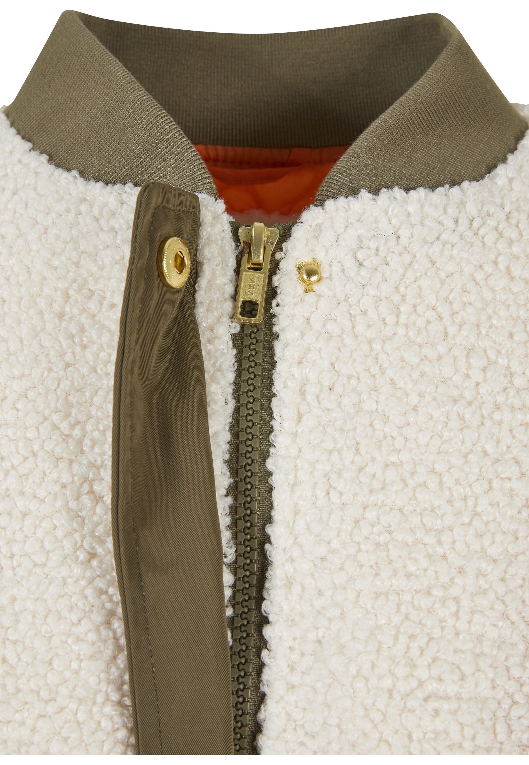 URBAN CLASSICS Bomberjacke »Urban Classics Damen Ladies Oversized Sherpa Mixed Bomber Jacket« 1 Stk. tlg. ohne Kapuze