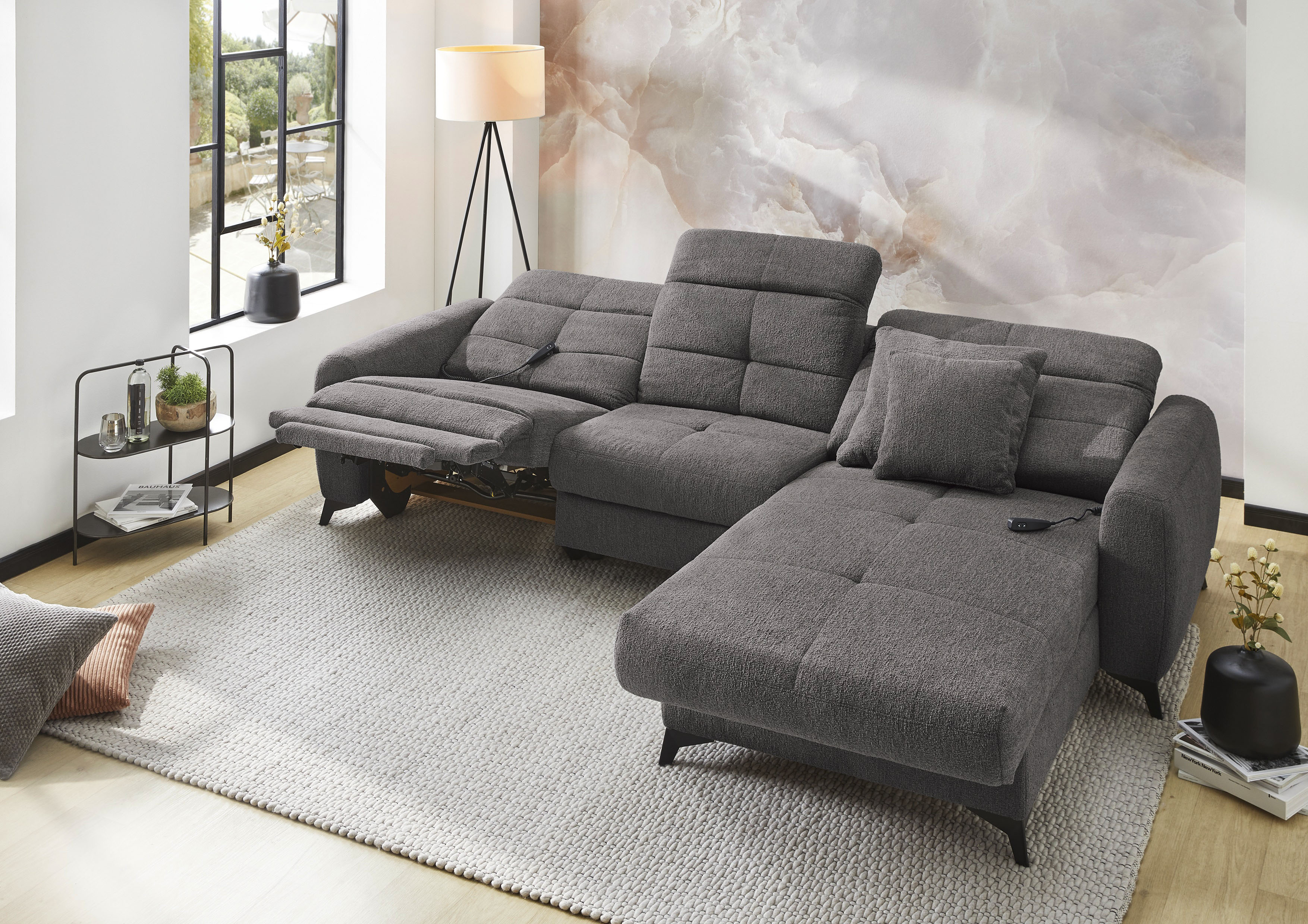 Thumbnail - Jockenhöfer Gruppe Ecksofa "Chillout, L-Form, B: 288cm, elektr. Relaxfunktion im Sitz und Ottomane" 140kg Belastbarkeit ...