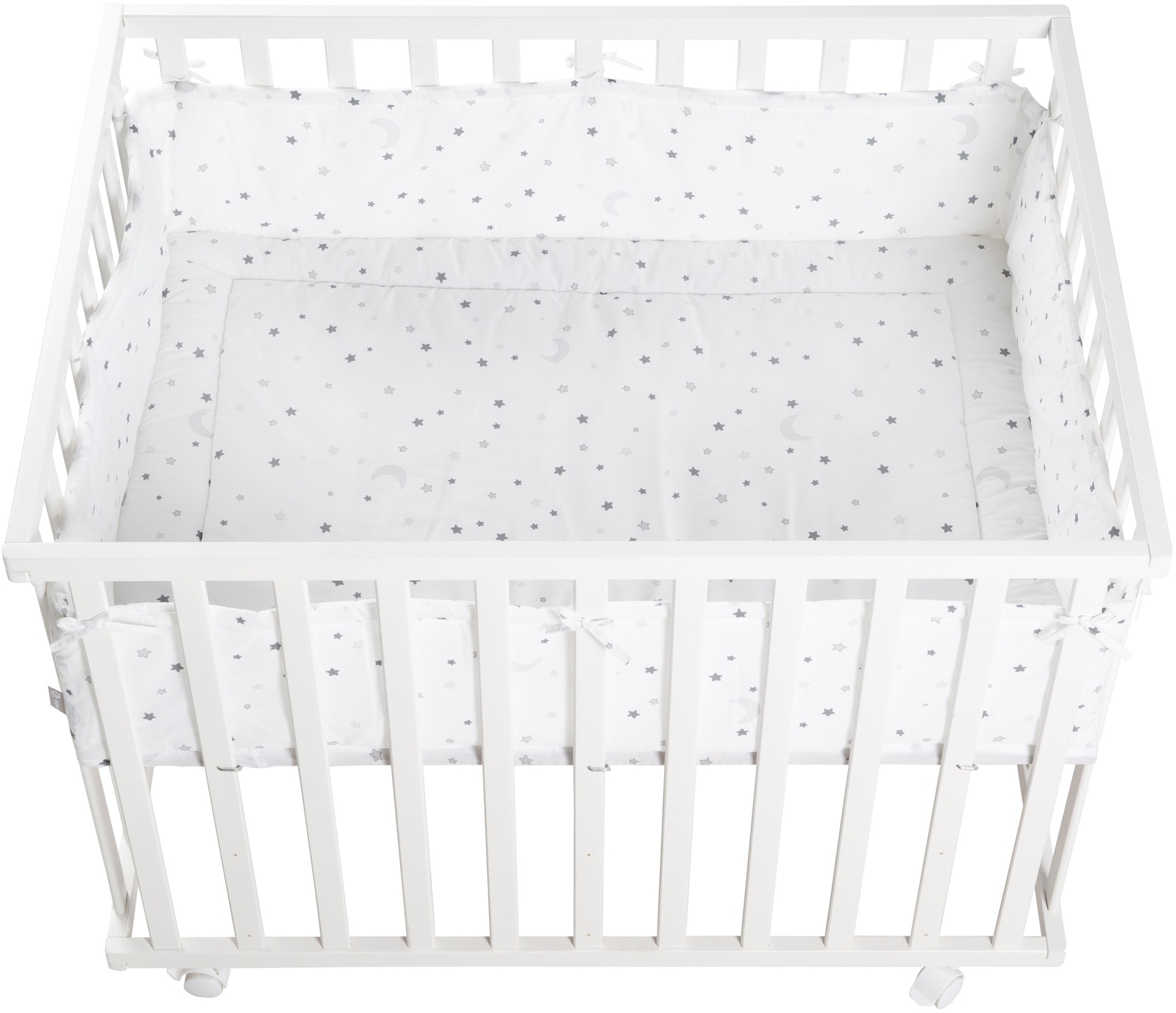 roba Laufgitter "Sternenzauber grau, 100x75 cm" bis 15 kg mit Stoffeinlage günstig online kaufen