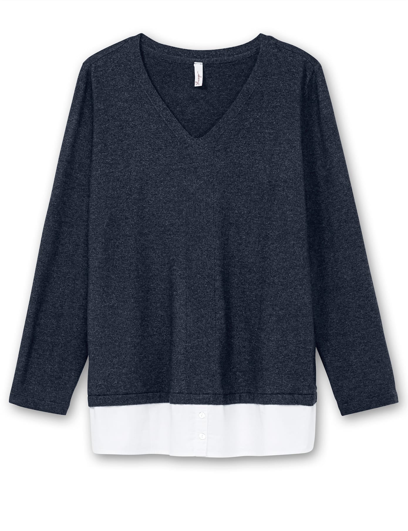 Sheego V-Ausschnitt-Pullover »Strickpullover«