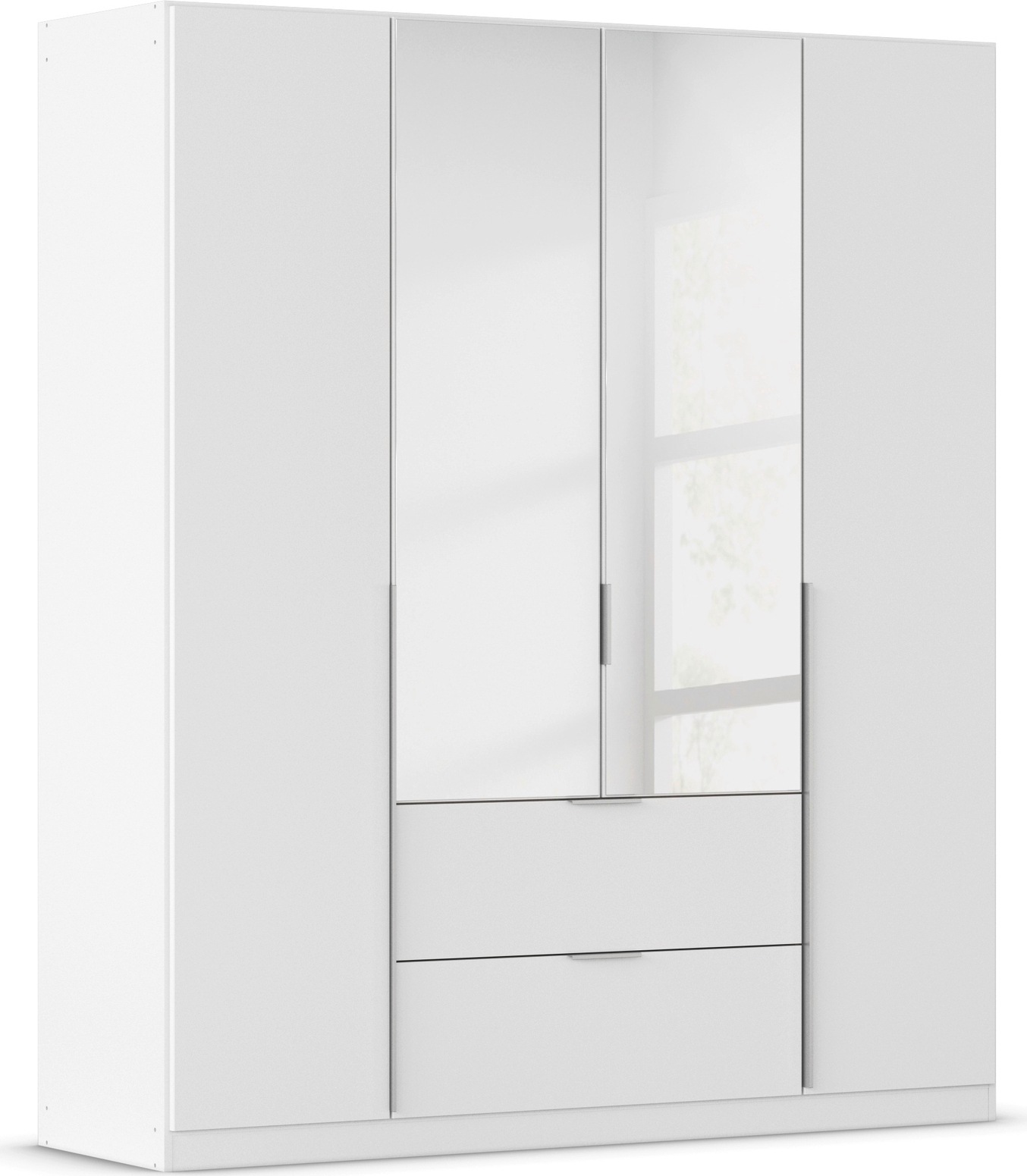 OTTO home Drehtürenschrank "Kleiderschrank Schrank Garderobe AGORDO mit Dekor- oder Hochglanzfront" in zwei Griff-Farben, Breiten 91-360 cm, mit Außenschubkästen, in 7 Breiten und 2 Höhen MADE IN GERMANY
