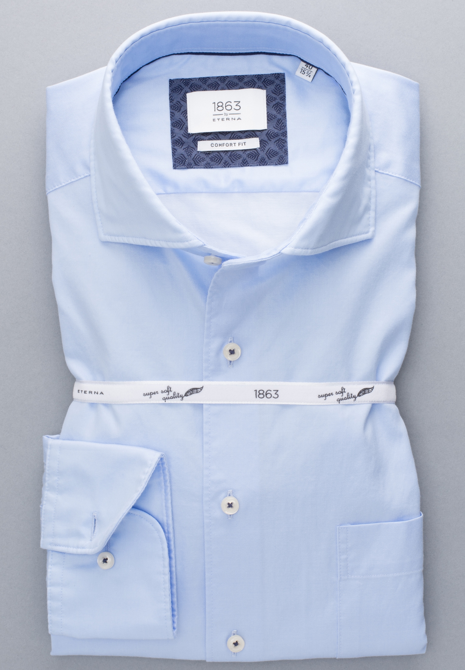 Eterna Langarmhemd »COMFORT FIT«, EASY IRON (bügelleicht)