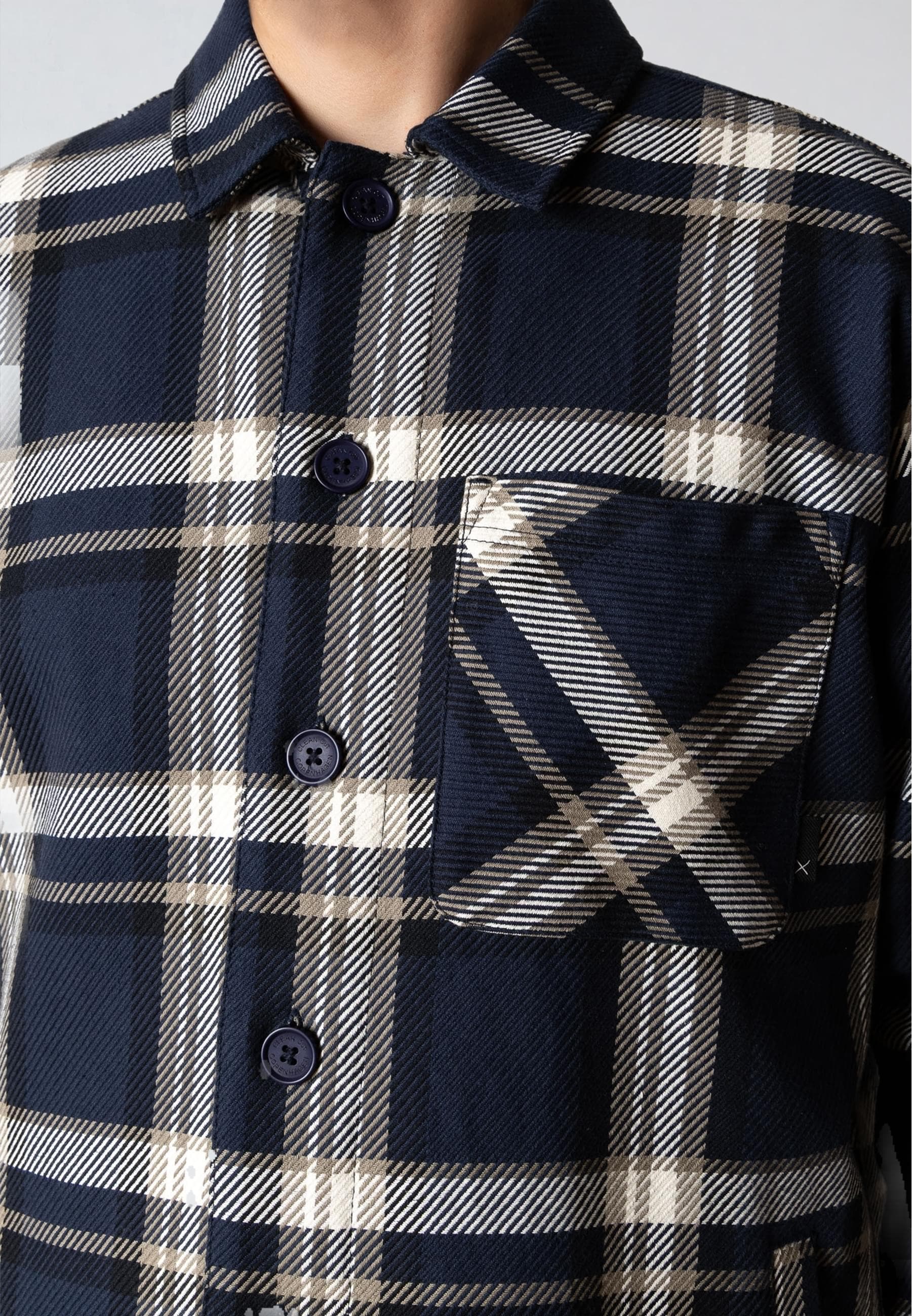 Clean Cut Copenhagen Langarm-Poloshirt »Clean Cut Copenhagen Asher Checked Overshirt« 1 Stk.