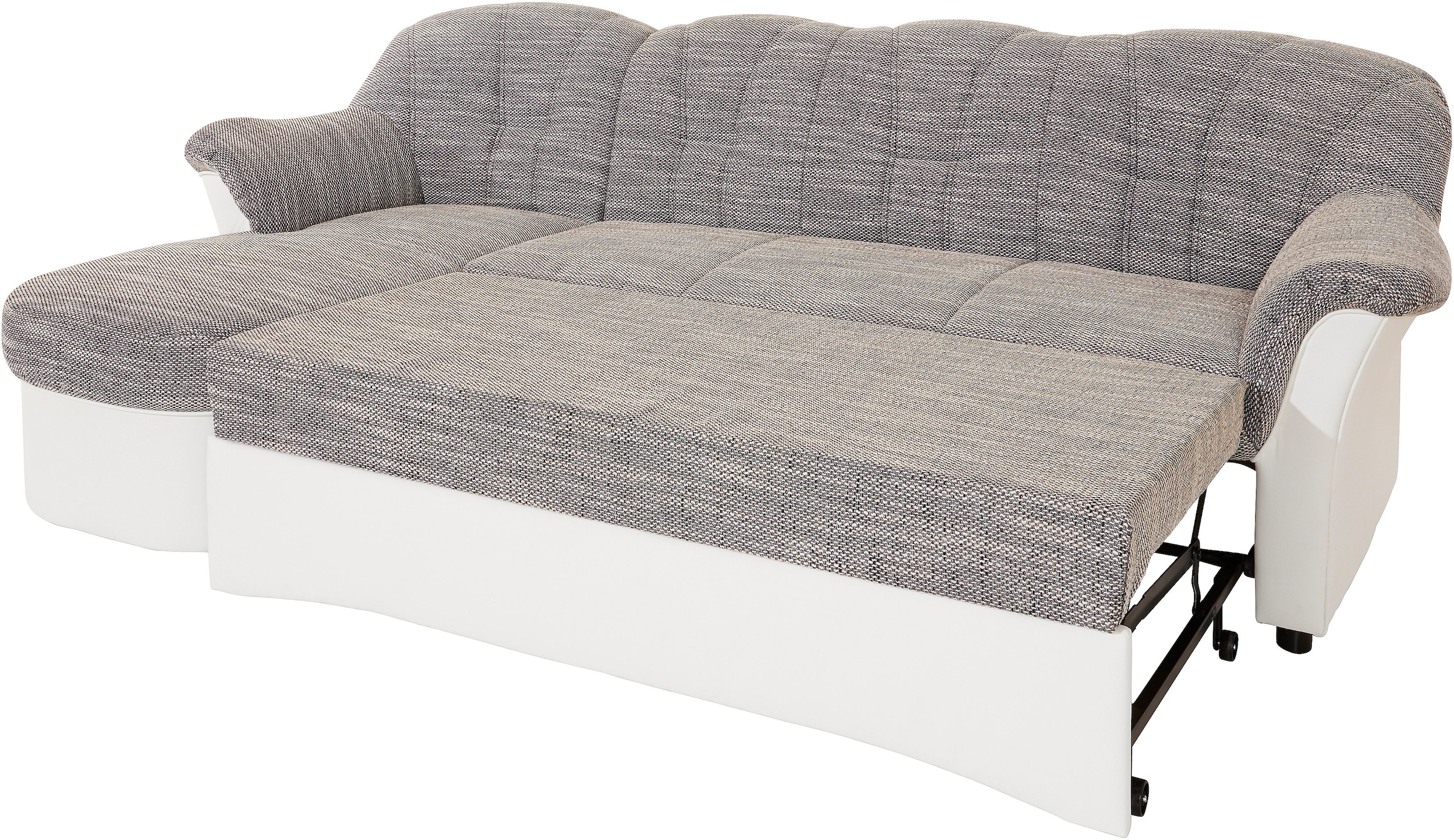 DOMO collection Ecksofa »Flores Schlafsofa, B/T/H: 233/142/86 cm, L-Form«, wahlweise mit Bettfunktion, wahlweise mit Federkern, auch in Leder