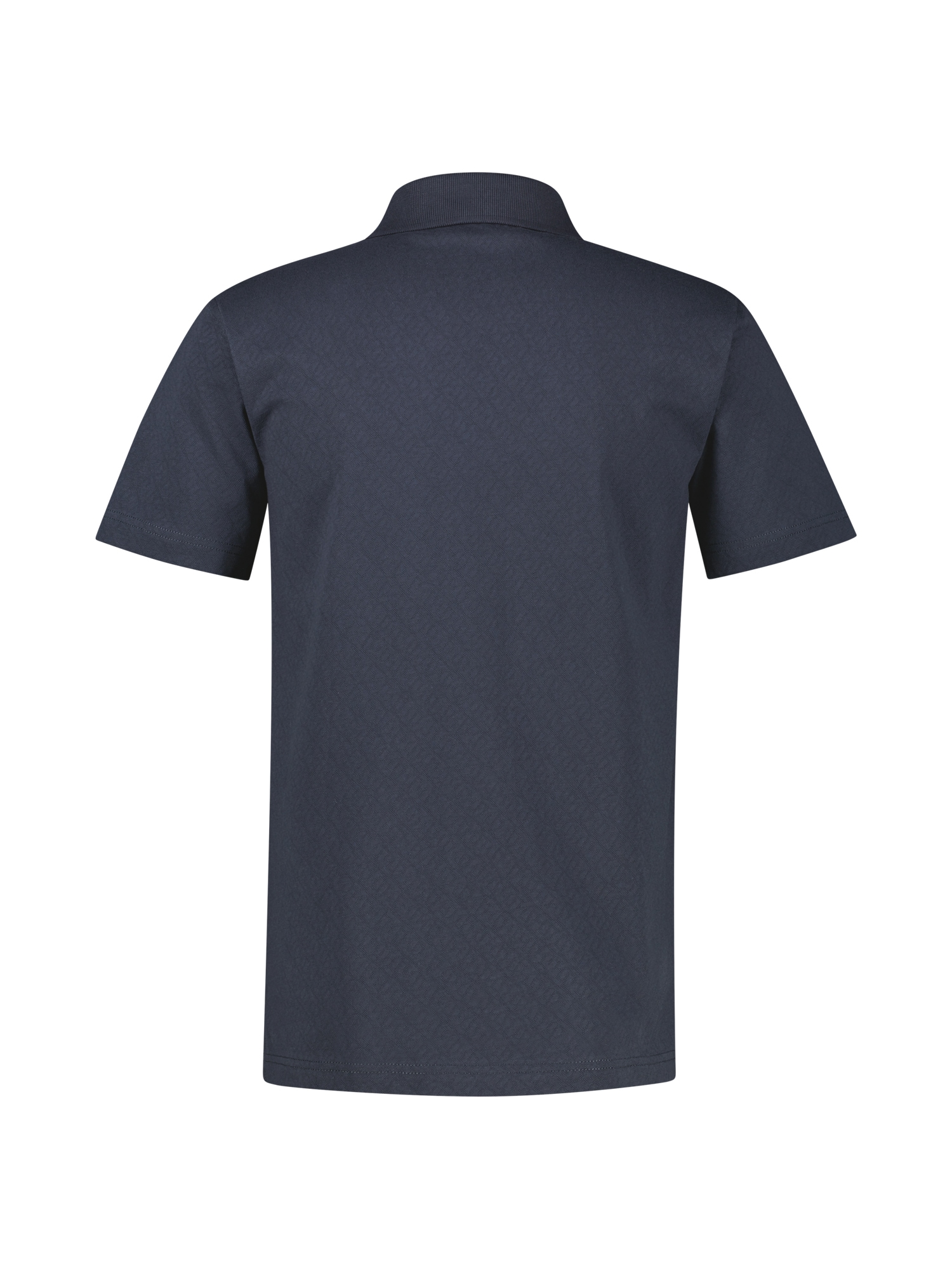 LERROS Poloshirt »Modernes Poloshirt mit Jaquard-Muster und knopflosem Kragen«