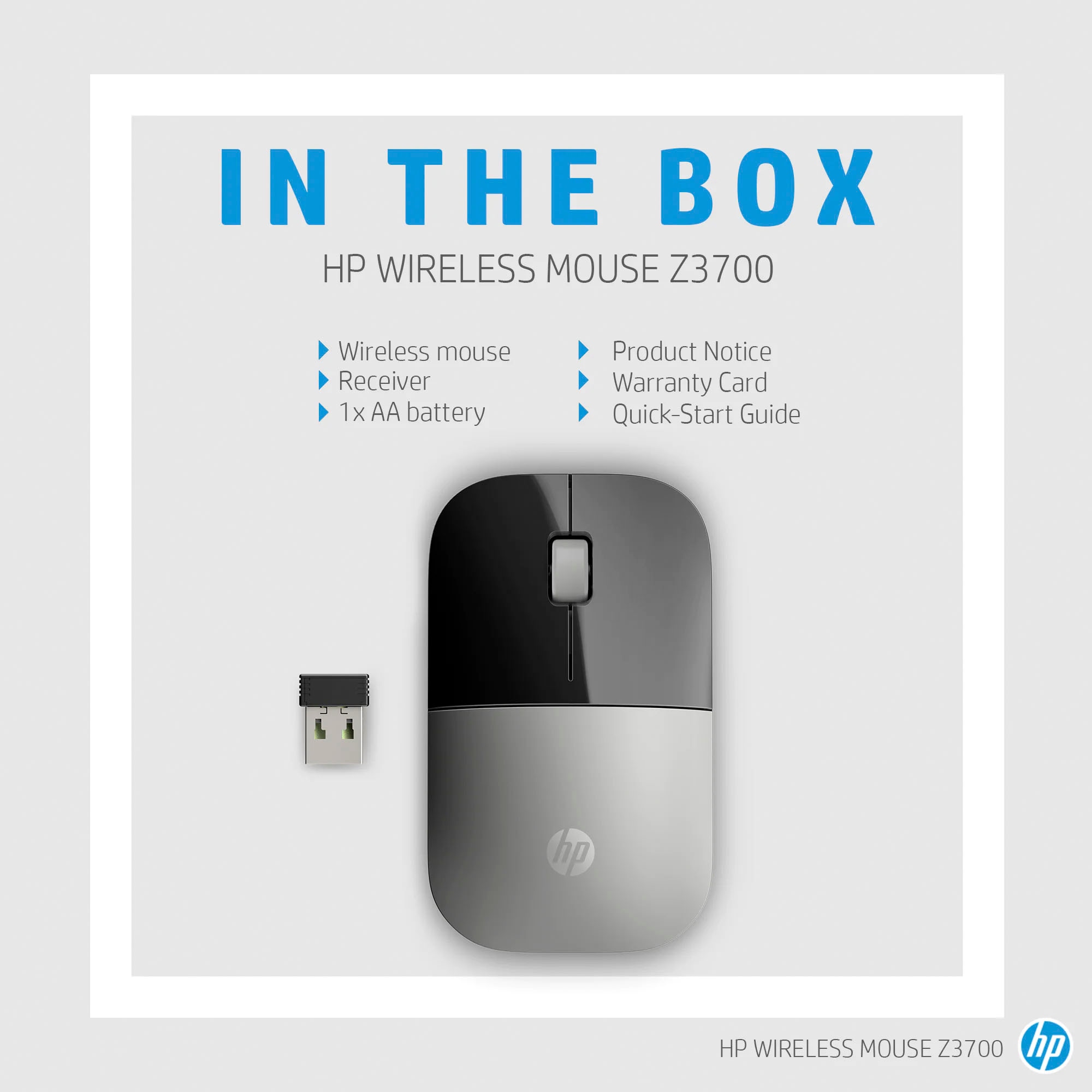 HP Maus »Z3700«, kabellos