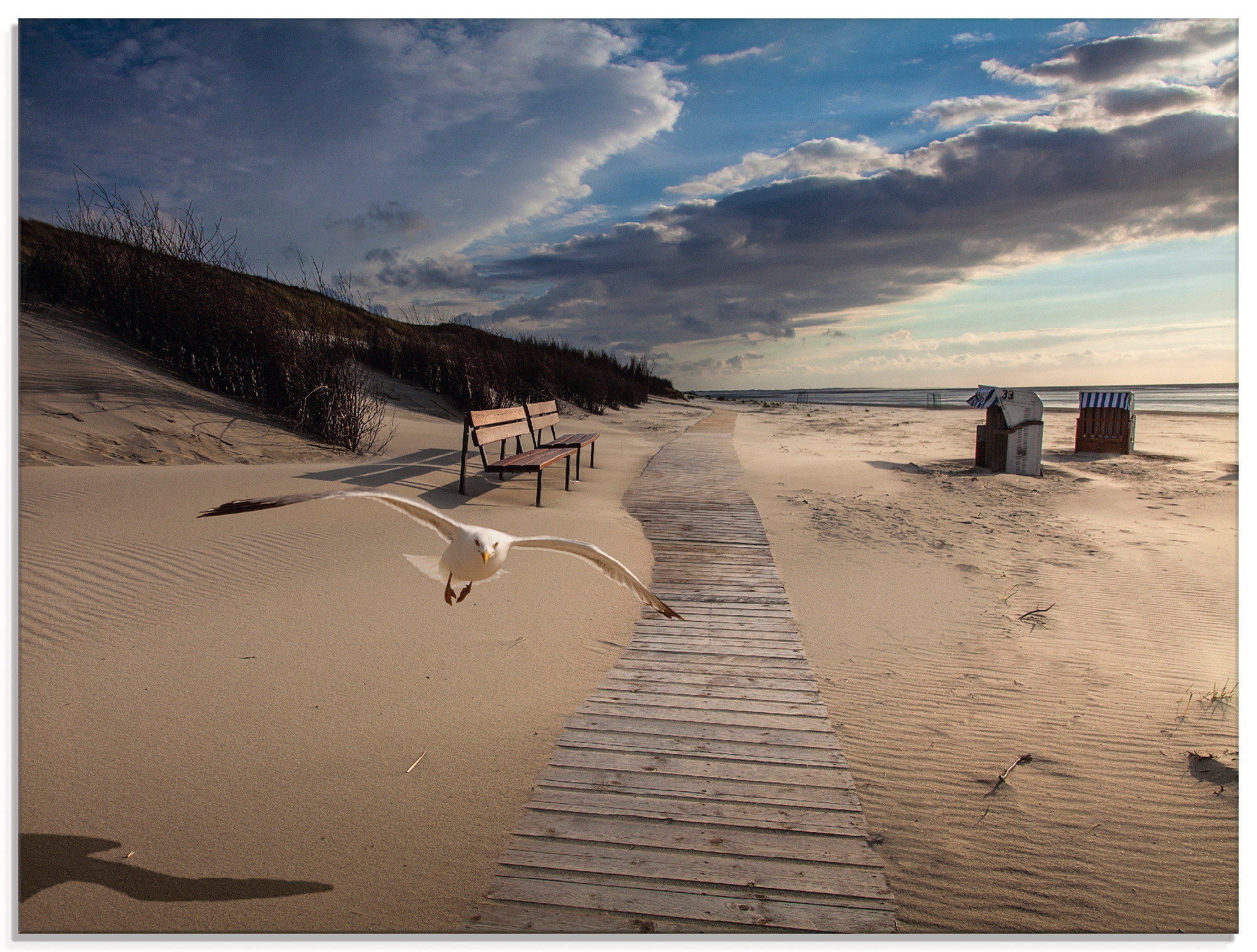 Artland Glasbild "Strandimpressionen", Strand, (1 St.), in verschiedenen Gr günstig online kaufen