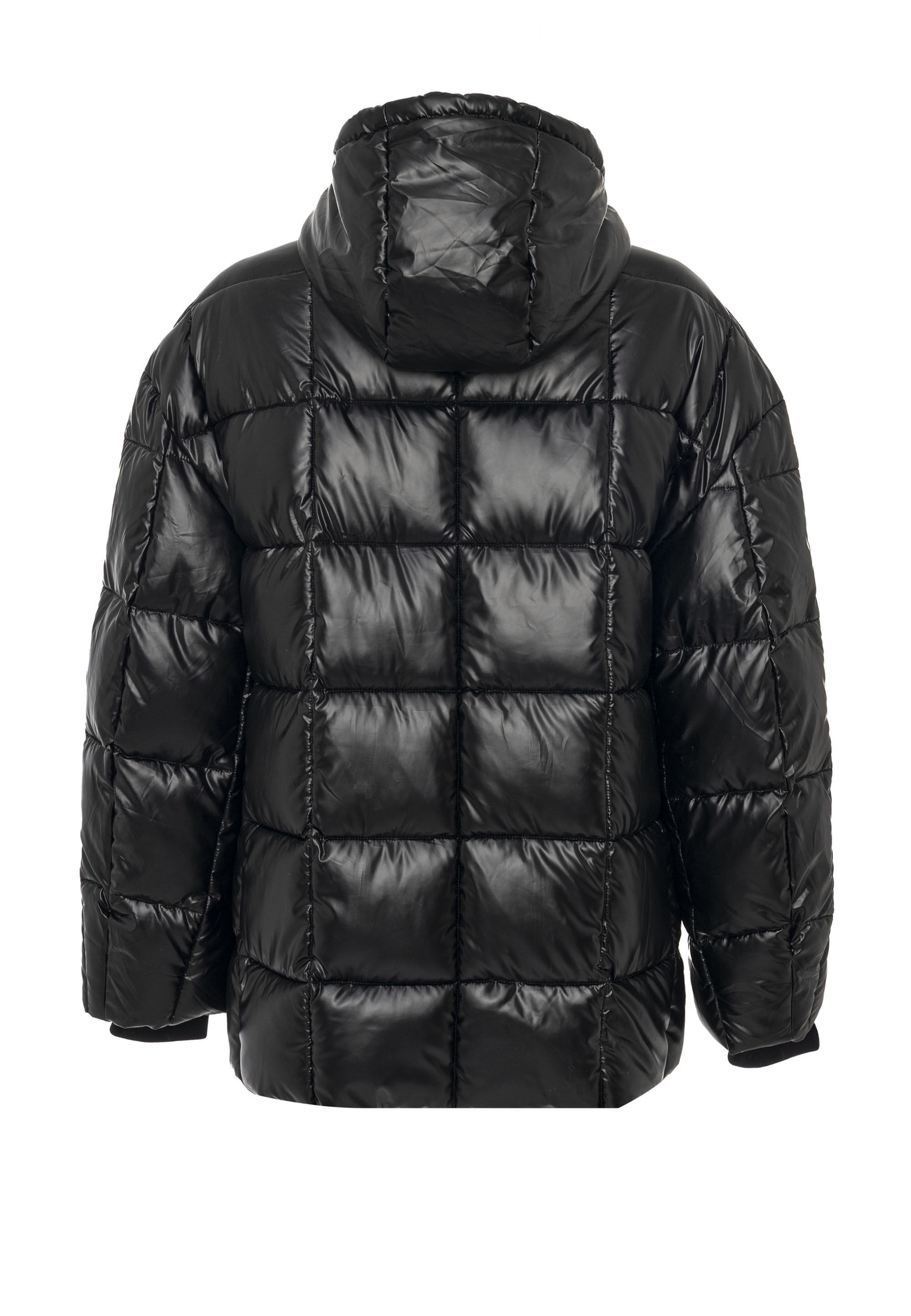 Winterjacke CIPO & BAXX "WM142", Damen, Gr. M, schwarz, Stoff, 75% Polyester, 25% Polyurethan, unifarben, relaxed fit normal, Rundhals, Jacken Winterjacke, Stilvoller Schutz für kalte Tage 3