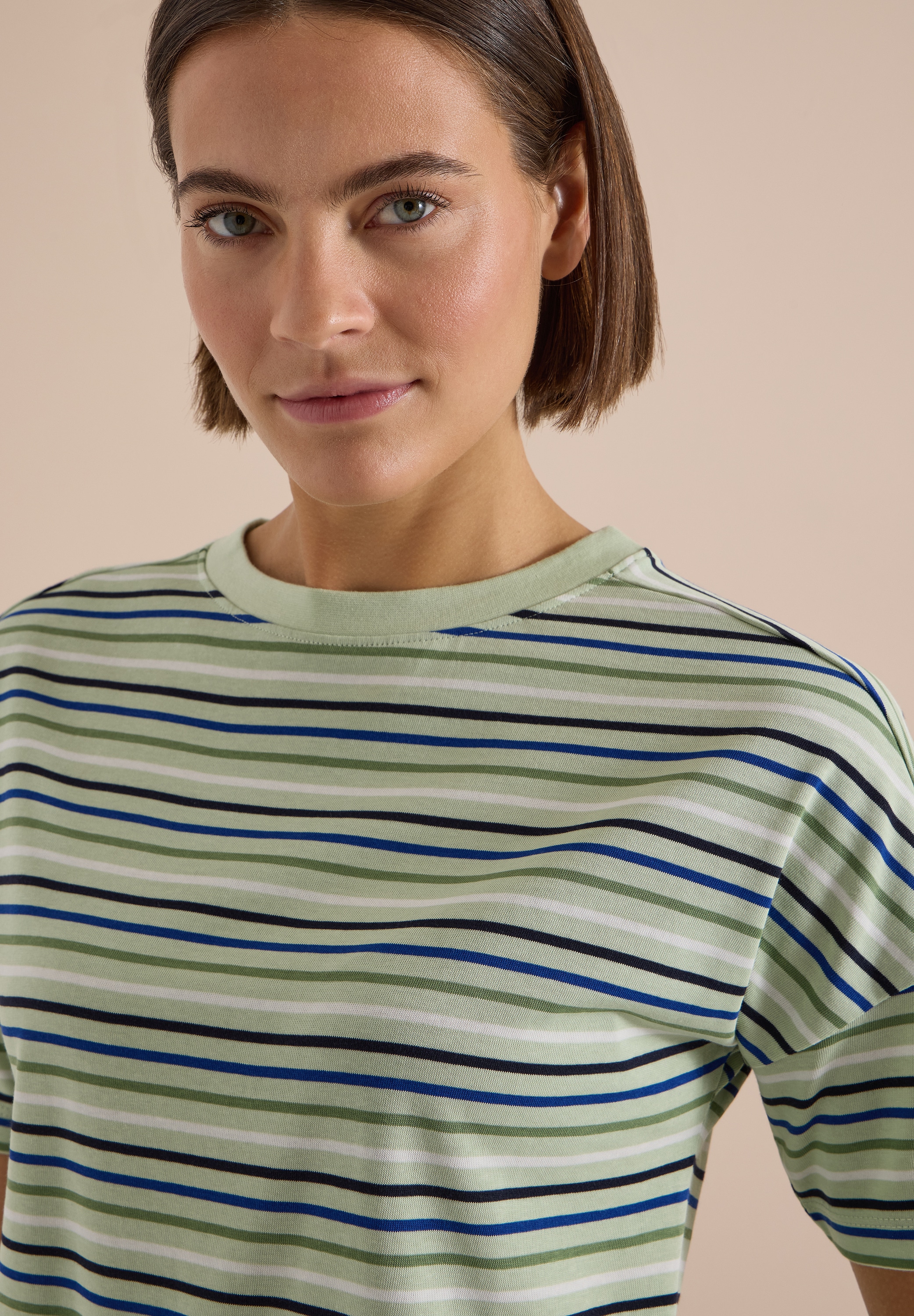 Cecil T-Shirt Ringelshirt, Baumwolle, Rundhalsausschnitt