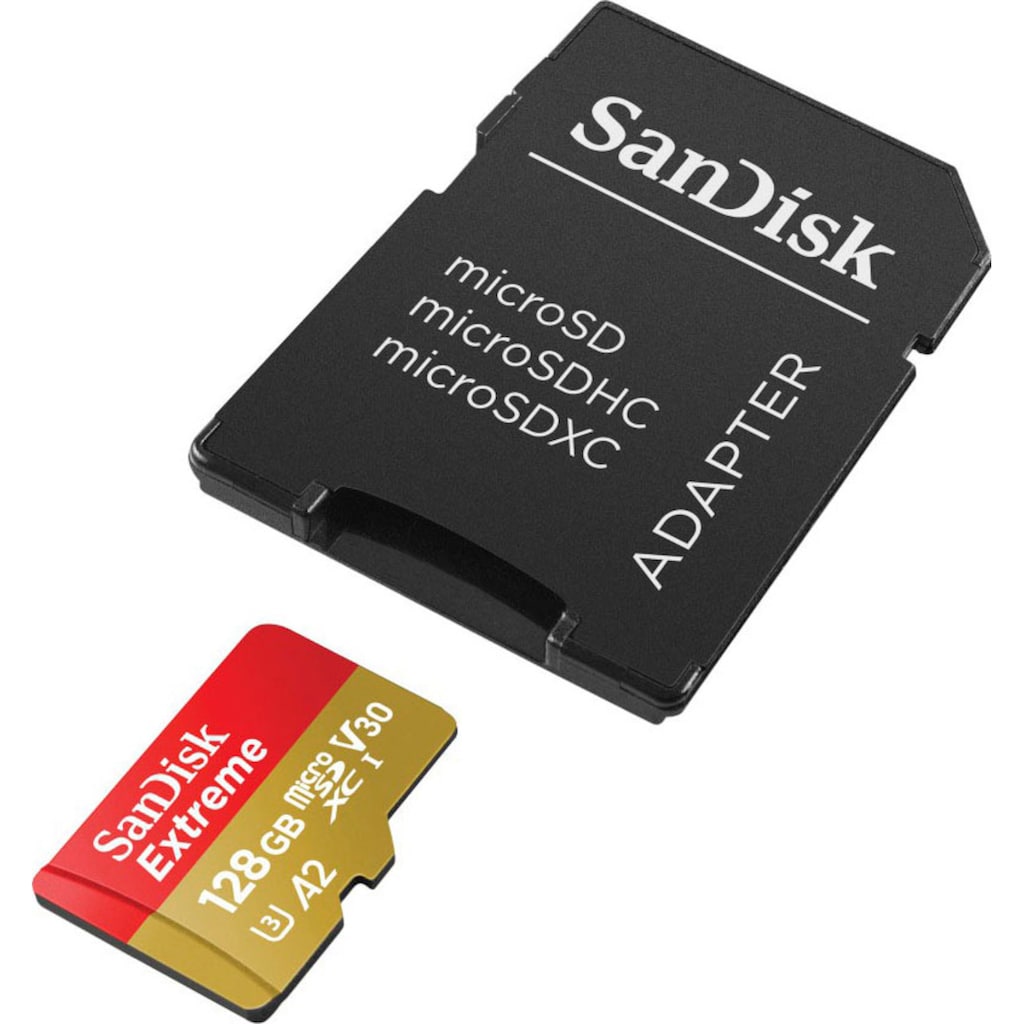 Sandisk Speicherkarte »Extreme 128GB«, (UHS Class 3 190 MB/s Lesegeschwindigkeit)