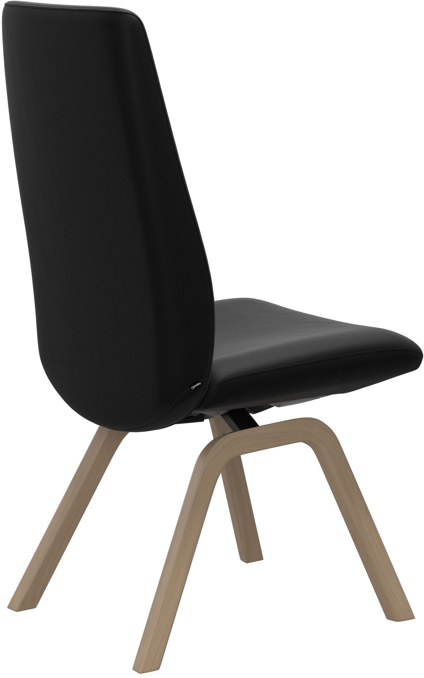 Polsterstuhl STRESSLESS "Laurel", schwarz (schwarz paloma, schwarz), B:49cm H:105cm T:60cm, Leder PALOMA: PALOMA ist ein durchgefärbtes Semianilin-Möbelleder mit natürlicher Narbung., Stühle, Polsterstuhl, High Back, Größe L, mit schräggestellten Beinen i 3