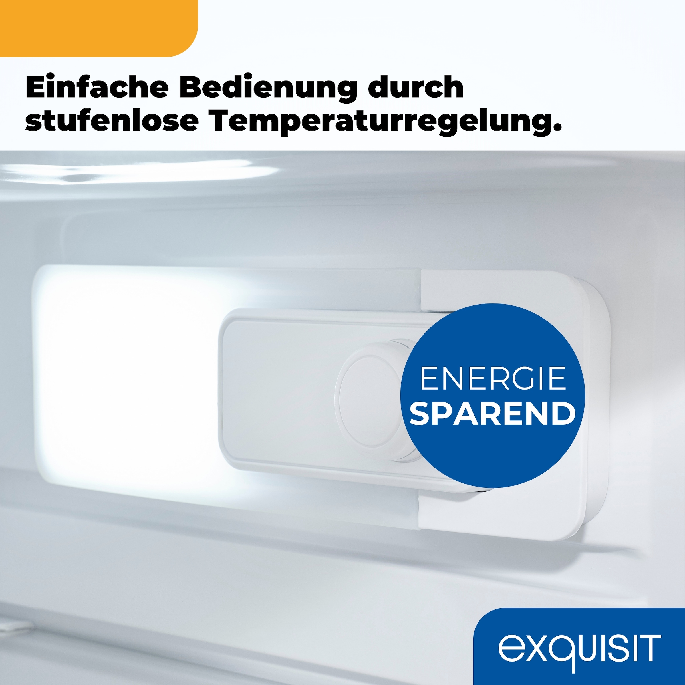 exquisit Kühlschrank KS16-V-H-040E inoxlook-az »KS16-V-H-040E inoxlook-az« 85,5 cm hoch 55 cm breit