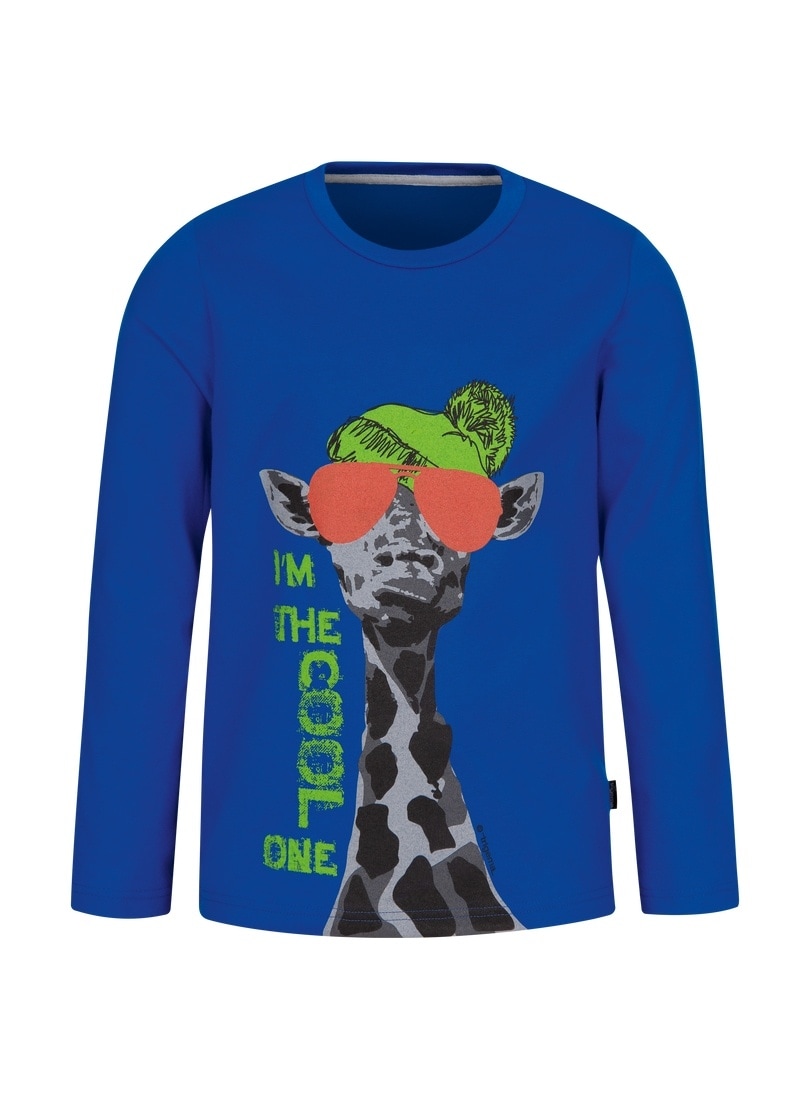 Trigema T-Shirt »TRIGEMA Lässiges T-Shirt mit Giraffen-Motiv«