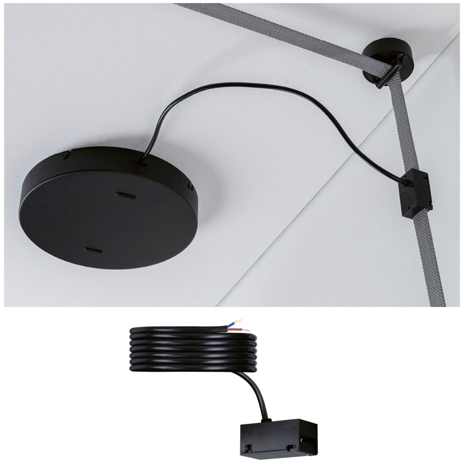 Paulmann Hängeleuchte »ULine Zubehör Einspeisung  47x26mm Schwarz«