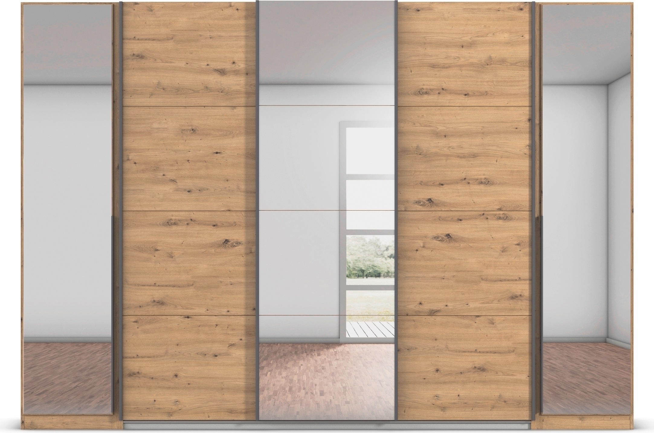 Thumbnail - rauch Schwebetürenschrank "Dreh-/Schwebetürenschrank Kleiderschrank Familie, OTTOs Choice, Agordo" (B/H/T ca. 301x210X62...