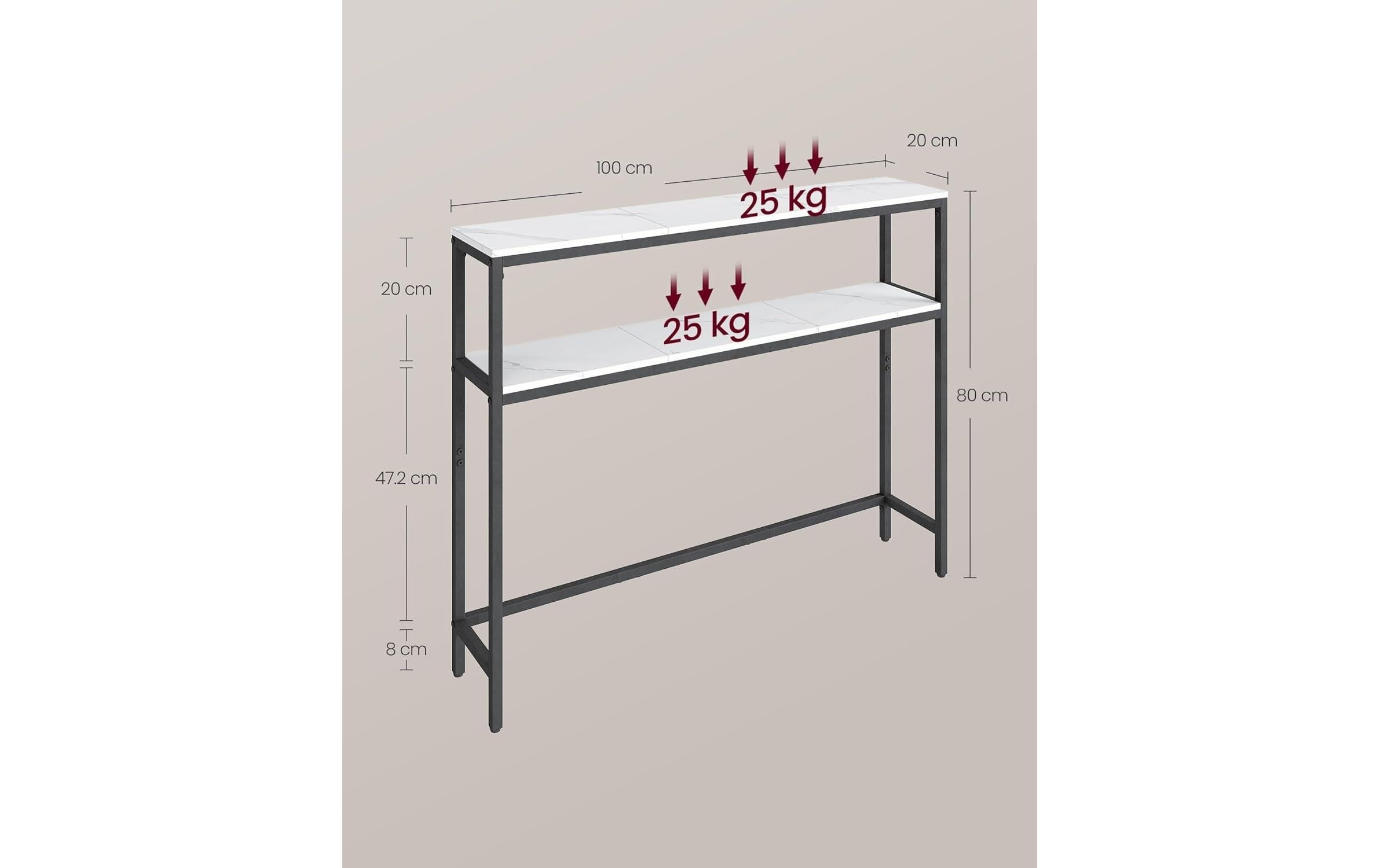 VASAGLE Konsolentisch »100 x 80.5 cm«