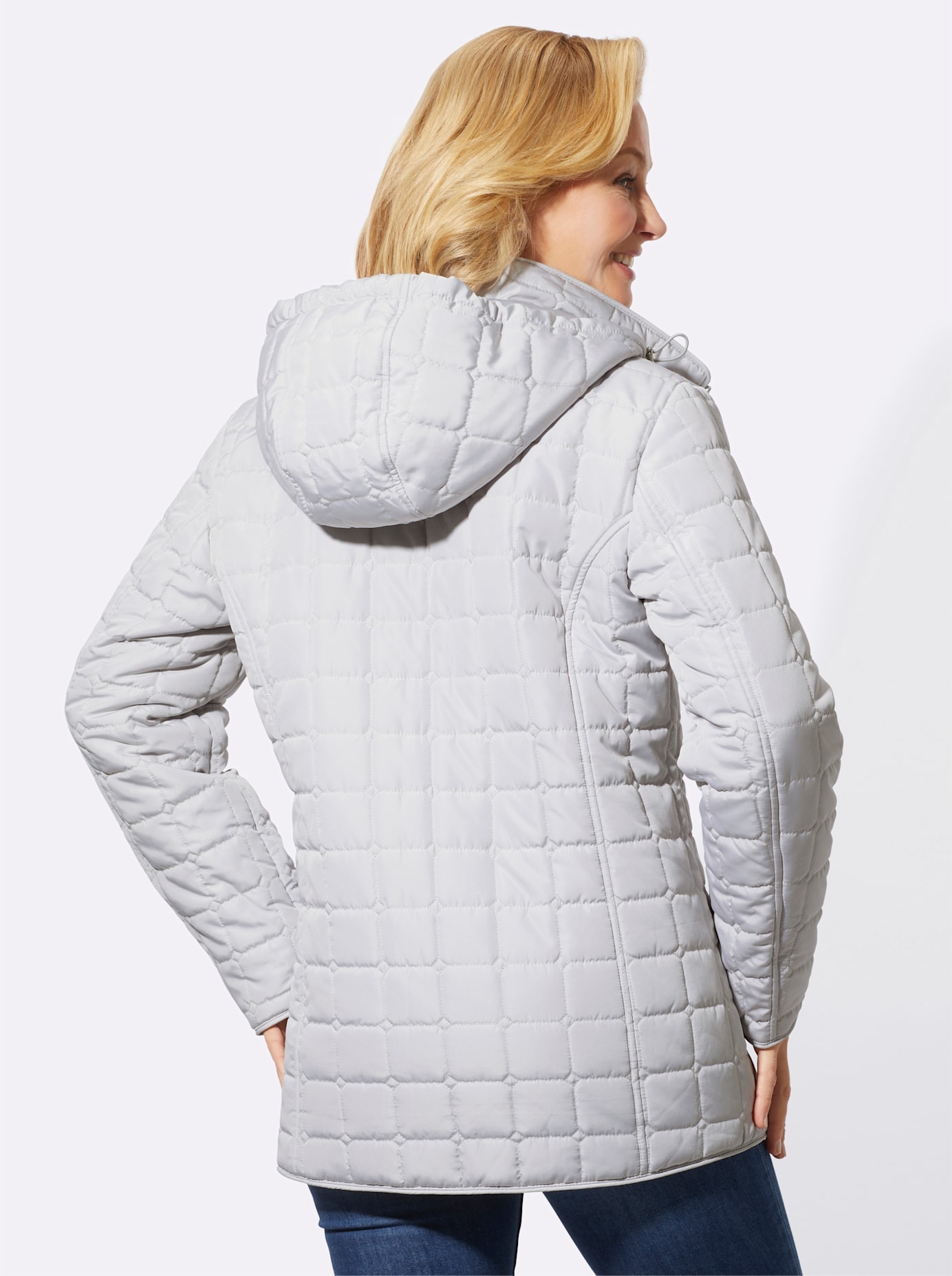 Classic Basics Steppjacke, mit Kapuze
