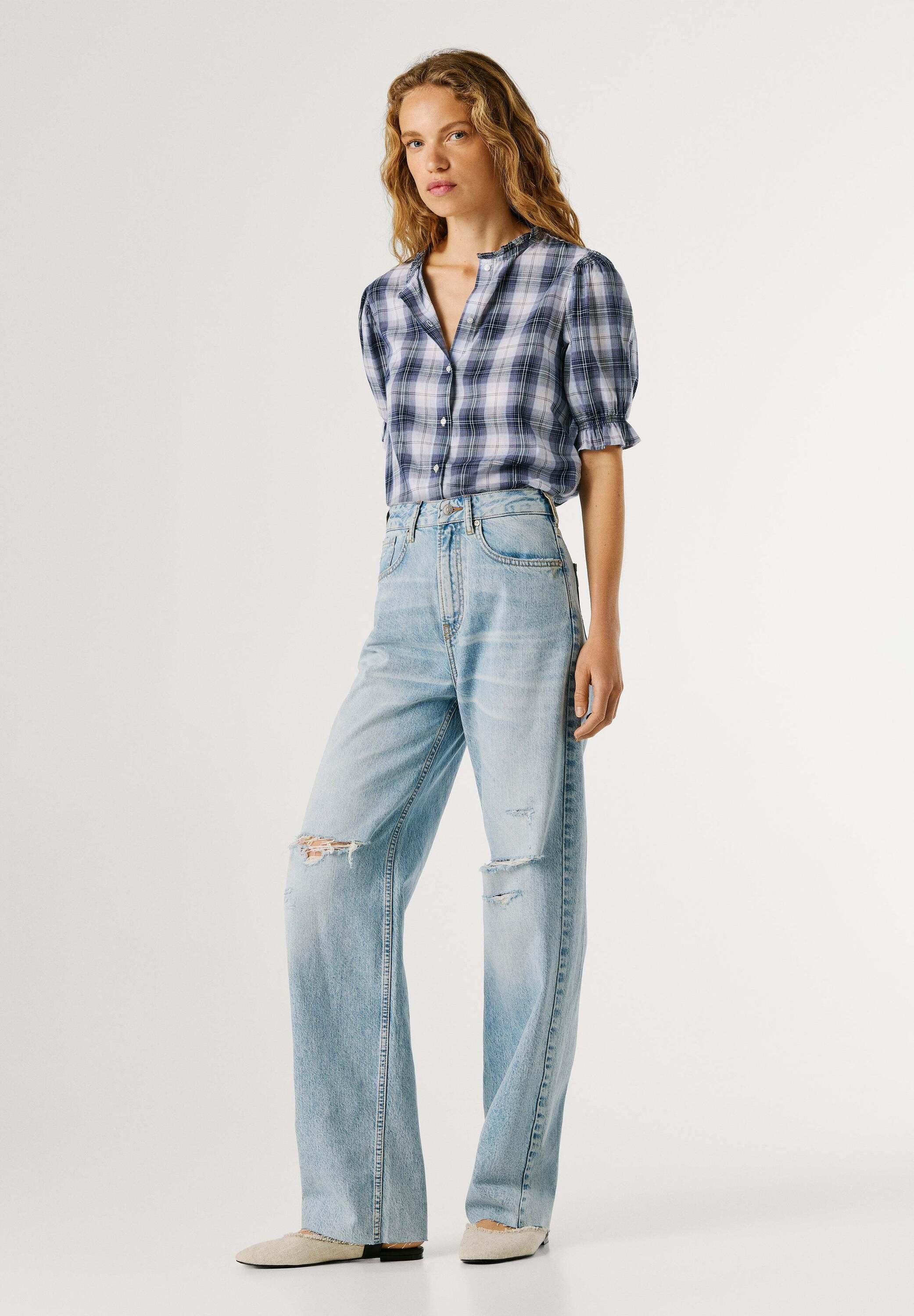 Pepe Jeans Straight-Jeans »chinos STRAIGHT HW EDEN STONE DAMAGE«