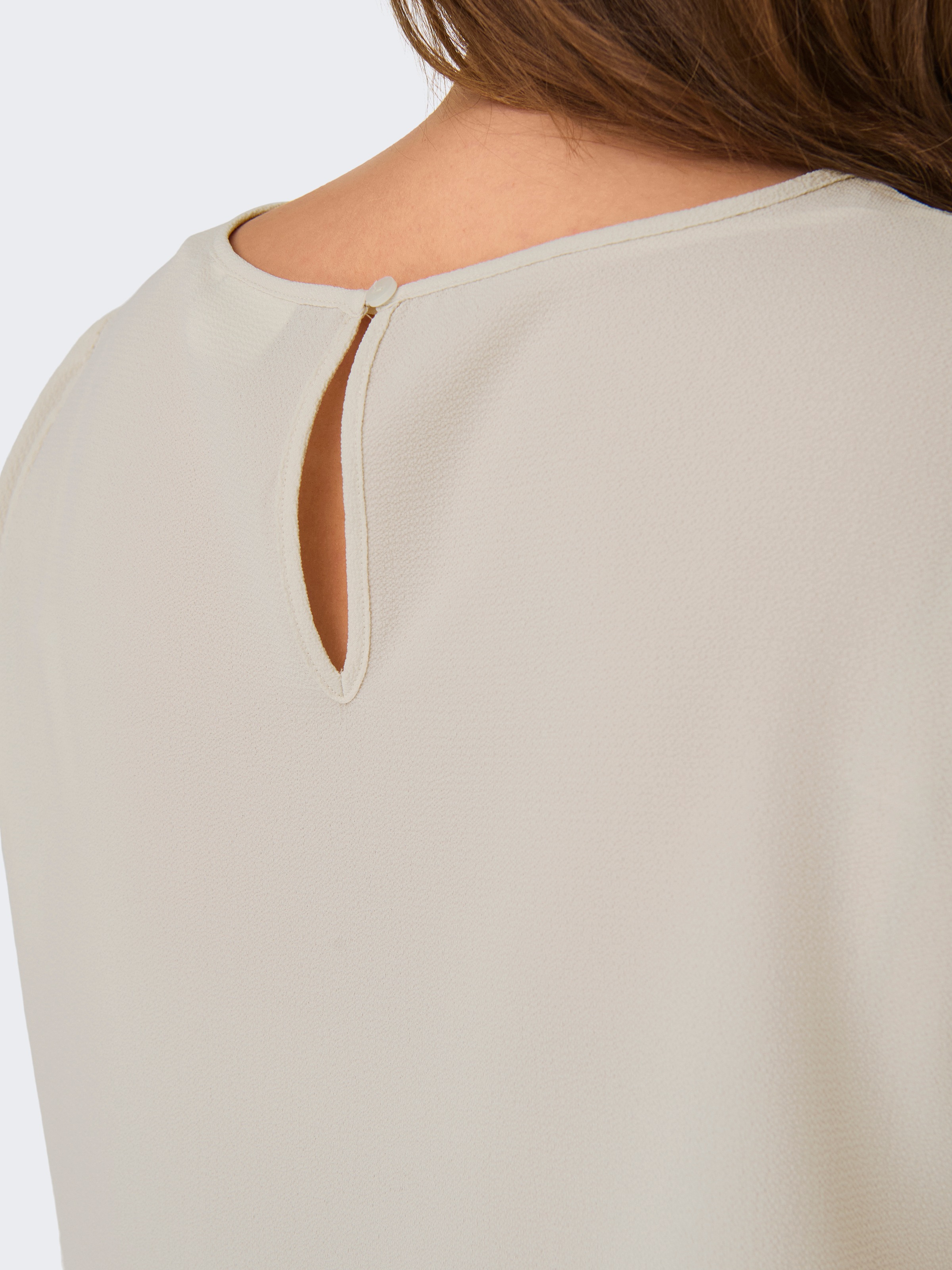 Thumbnail - ONLY CARMAKOMA Shirtbluse "CARVICA SS TOP WVN NOOS" Materialmix, regular fit