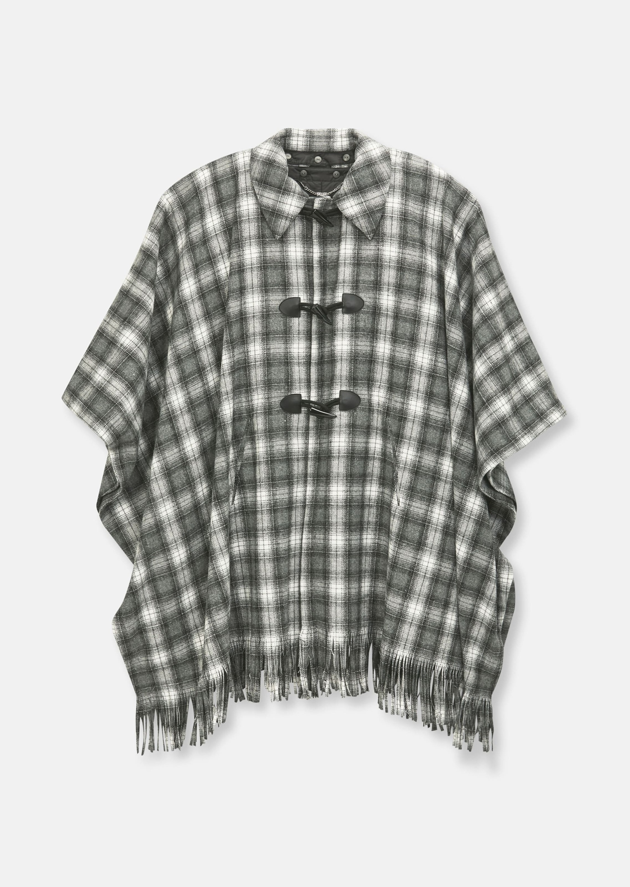 MADELEINE Cape "Cape Karo-Cape mit Innenweste, Hemdkragen"