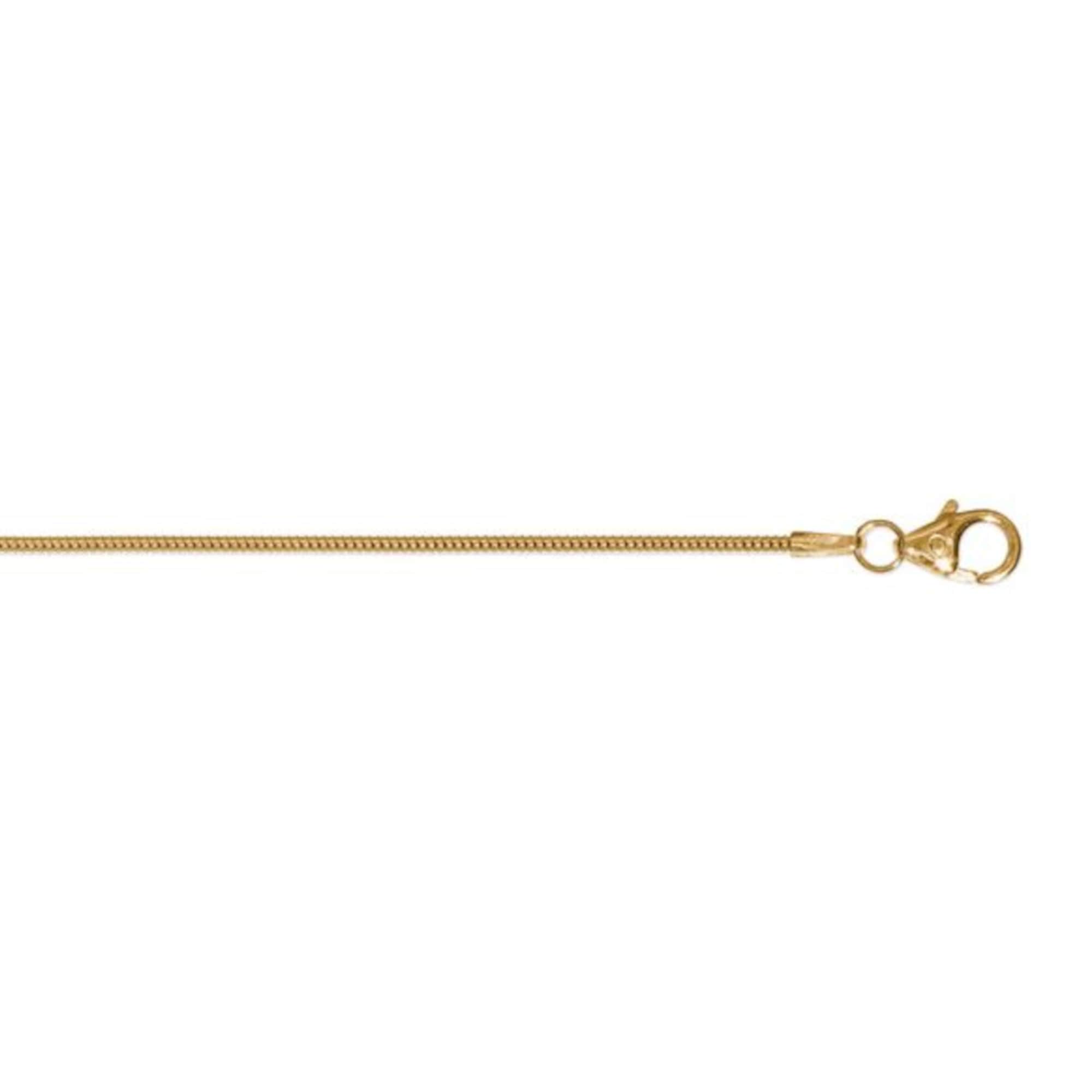 ONE ELEMENT Schlangenkette Halskette Gelbgold 333 1,2 mm 45 cm