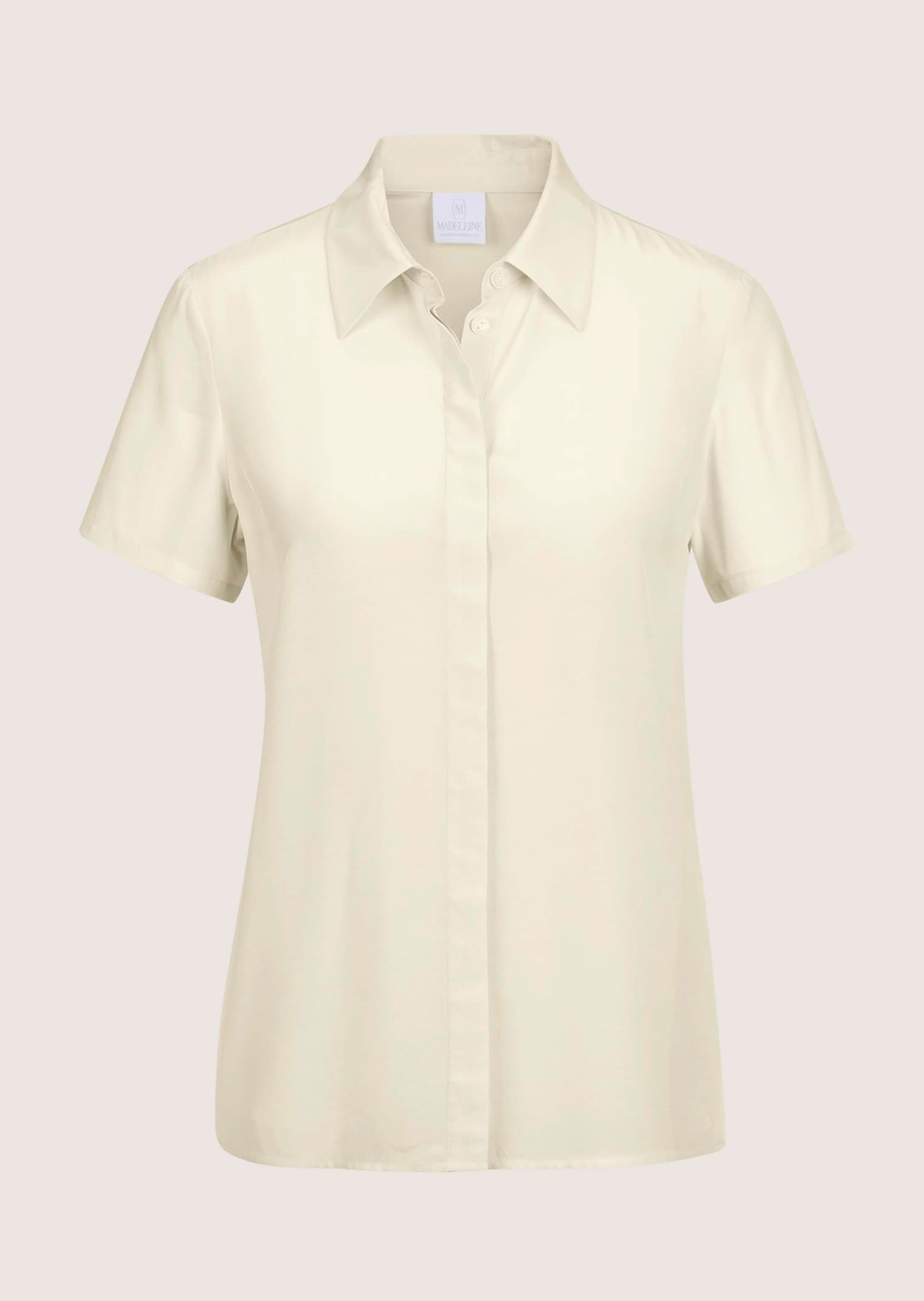 MADELEINE Kurzarmbluse "Hemdbluse Elegante Sommerbluse mit Hemdkragen" günstig online kaufen