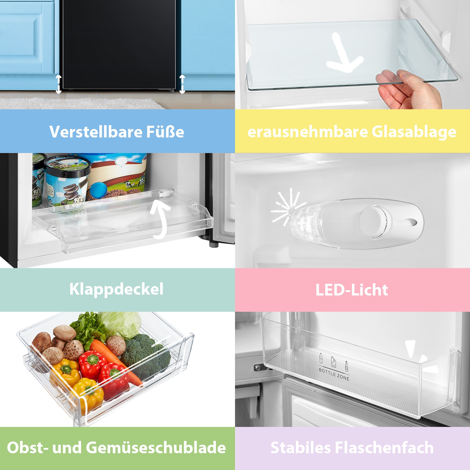 comfee Kühl-/Gefrierkombination »RCB169DK3«