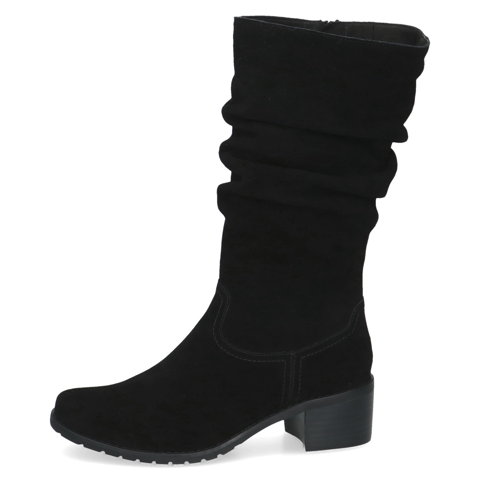 Caprice Stiefel  Blockabsatz, Langschaftstiefel mit slouchy Falten am Schaft