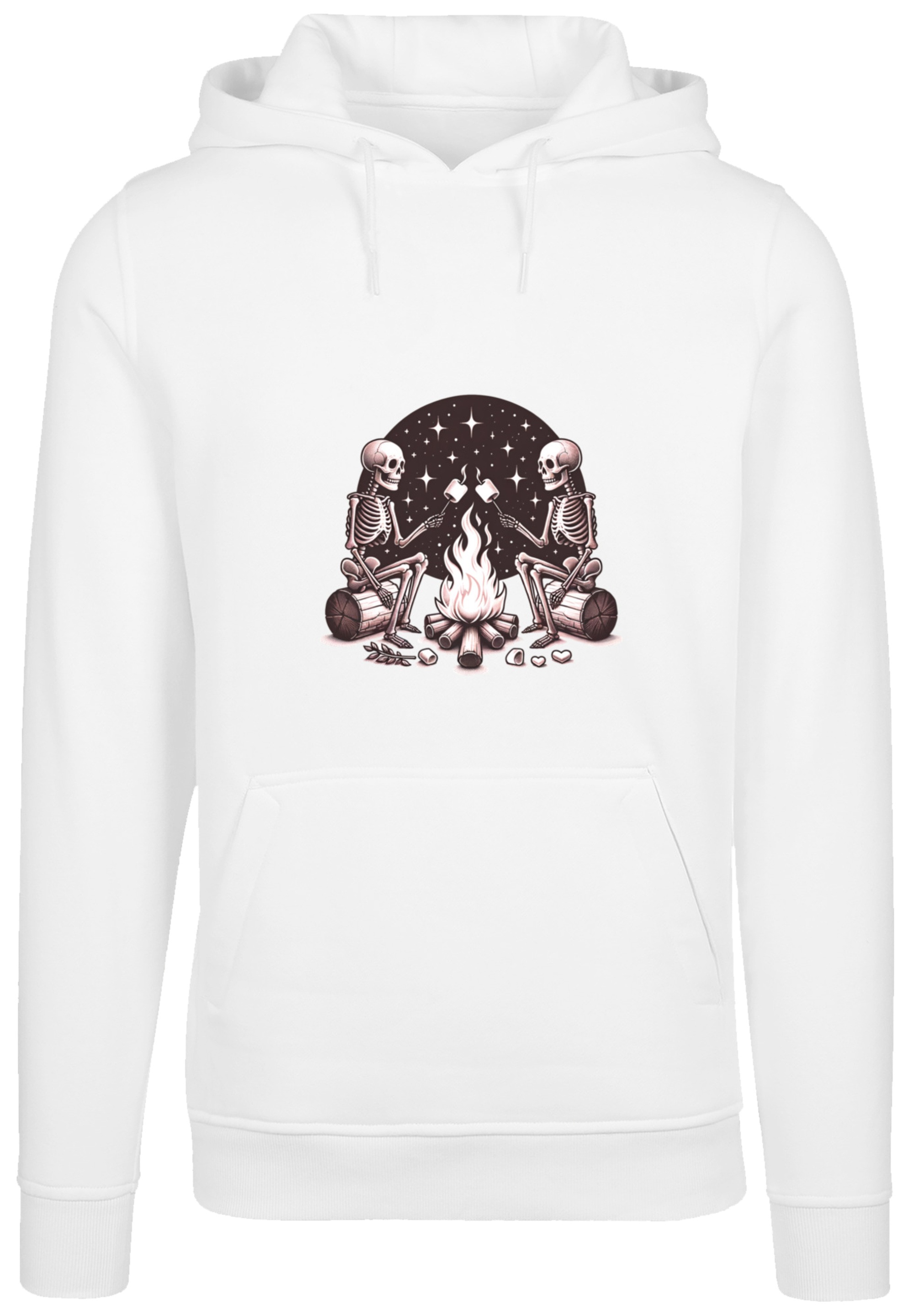F4NT4STIC Kapuzenpullover »Skelette Lagerfeuer Marshmallow«, Premium Qualität