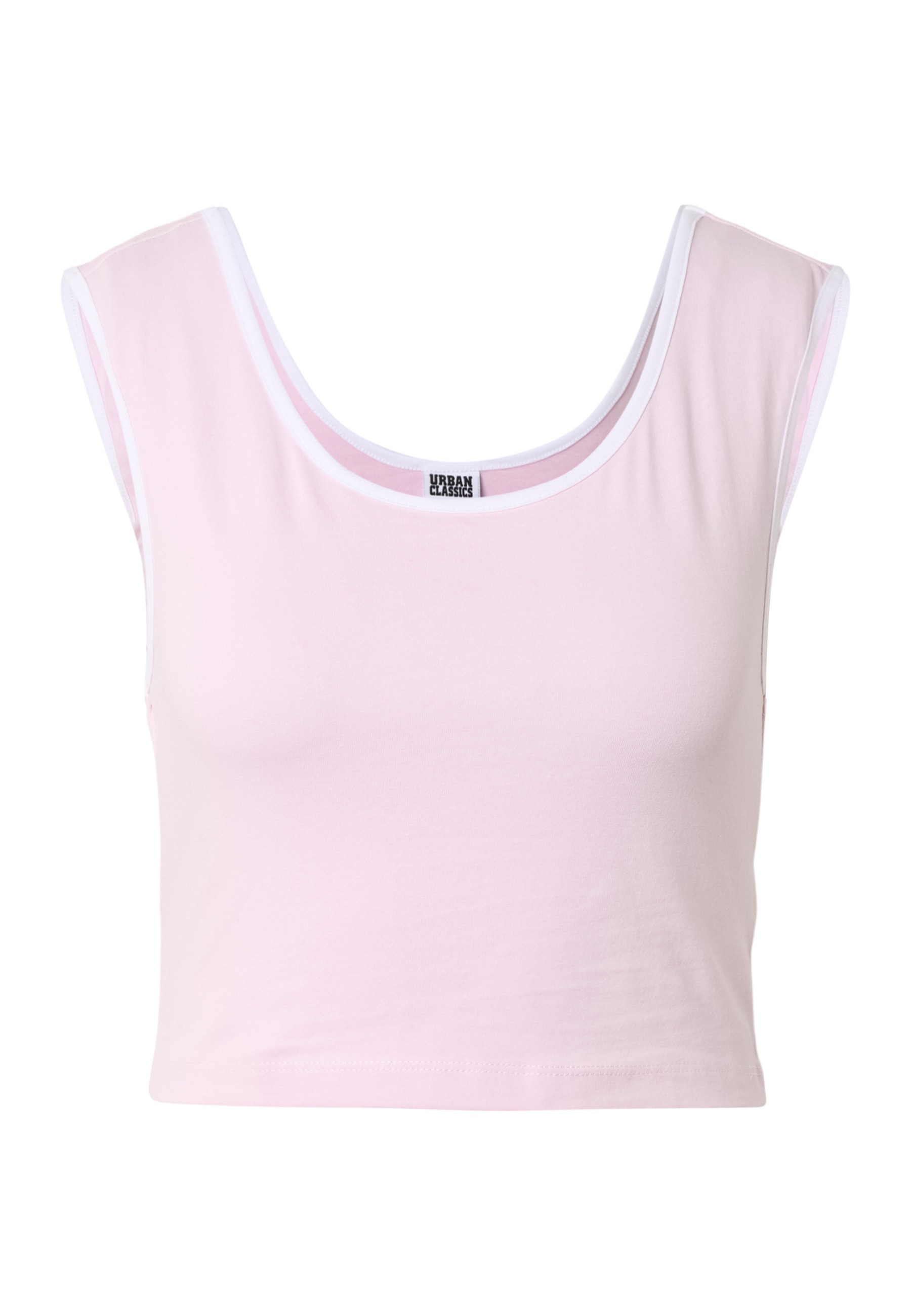 URBAN CLASSICS T-Shirt »Urban Classics Ladies Contrast Cropped Top« 1 Stk.