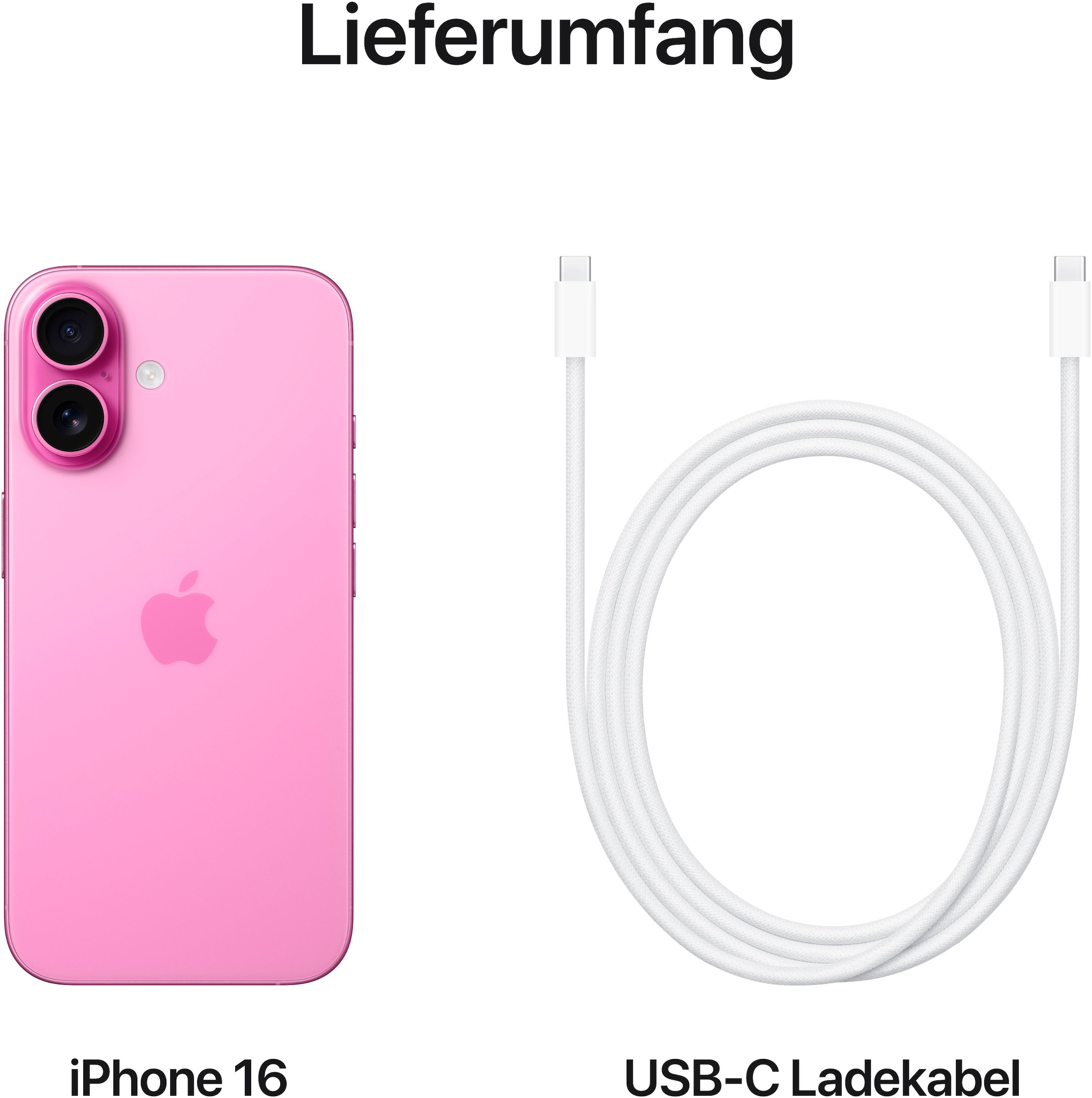 Apple Smartphone »iPhone 16«, Pink