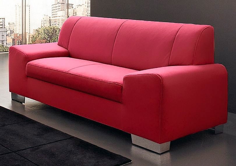DOMO collection 2-Sitzer "Alisson kubische Formensprache mit abgerundeten Details, Breite 164cm" fester Sitzkomfort