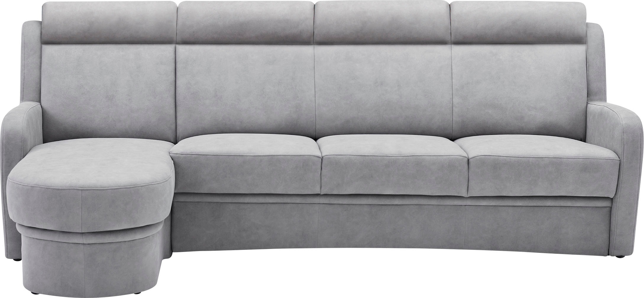 VILLA BECK Ecksofa »Varese L-Form«, (2 St.), Kopfteilverstellung, wahlweise mit Sitzvorzug, in Sitzhöhe 49 cm