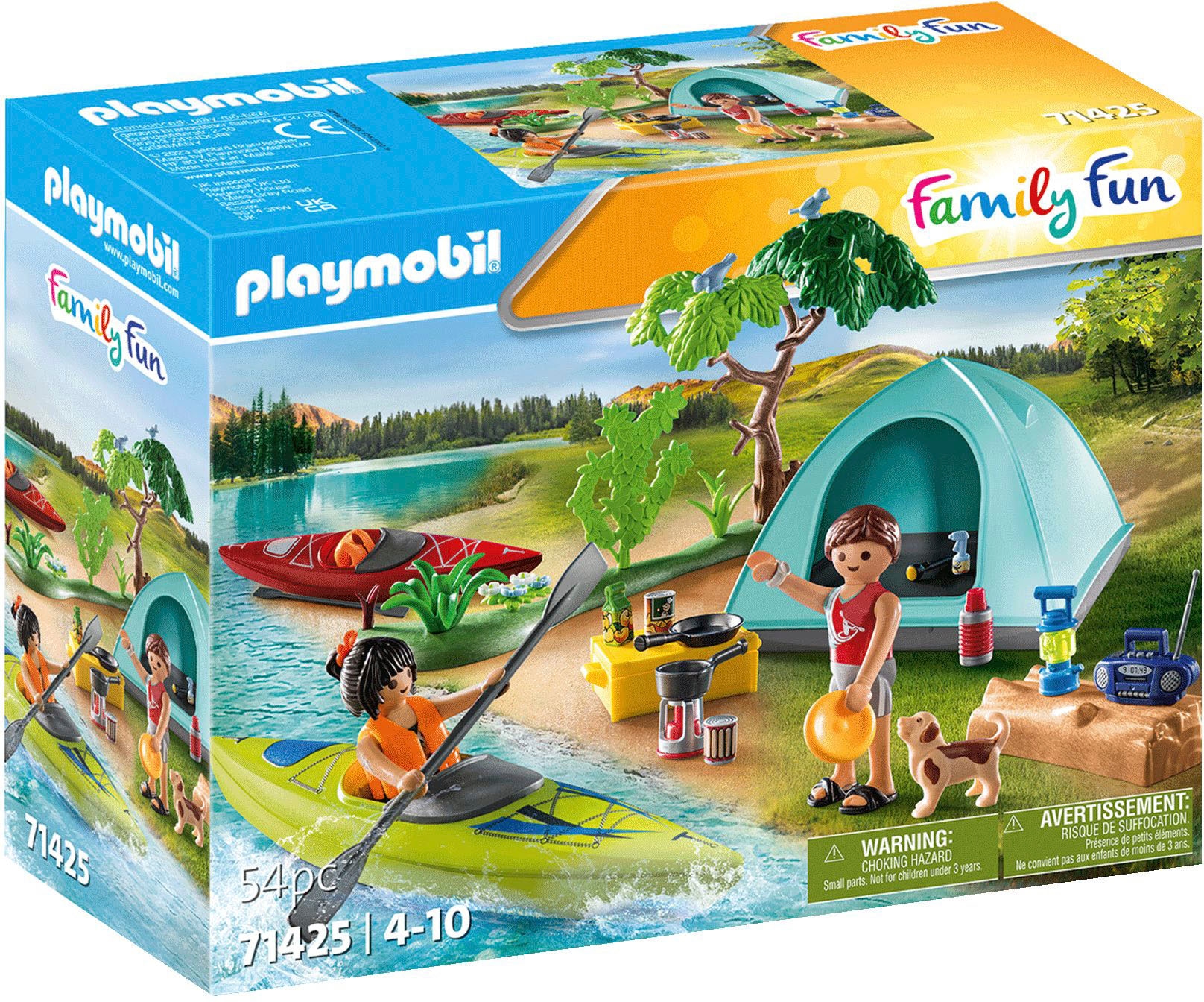 Playmobil® Konstruktions-Spielset »Wohnwagen mit Auto (71423), Family & Fun«,  (128 St.)