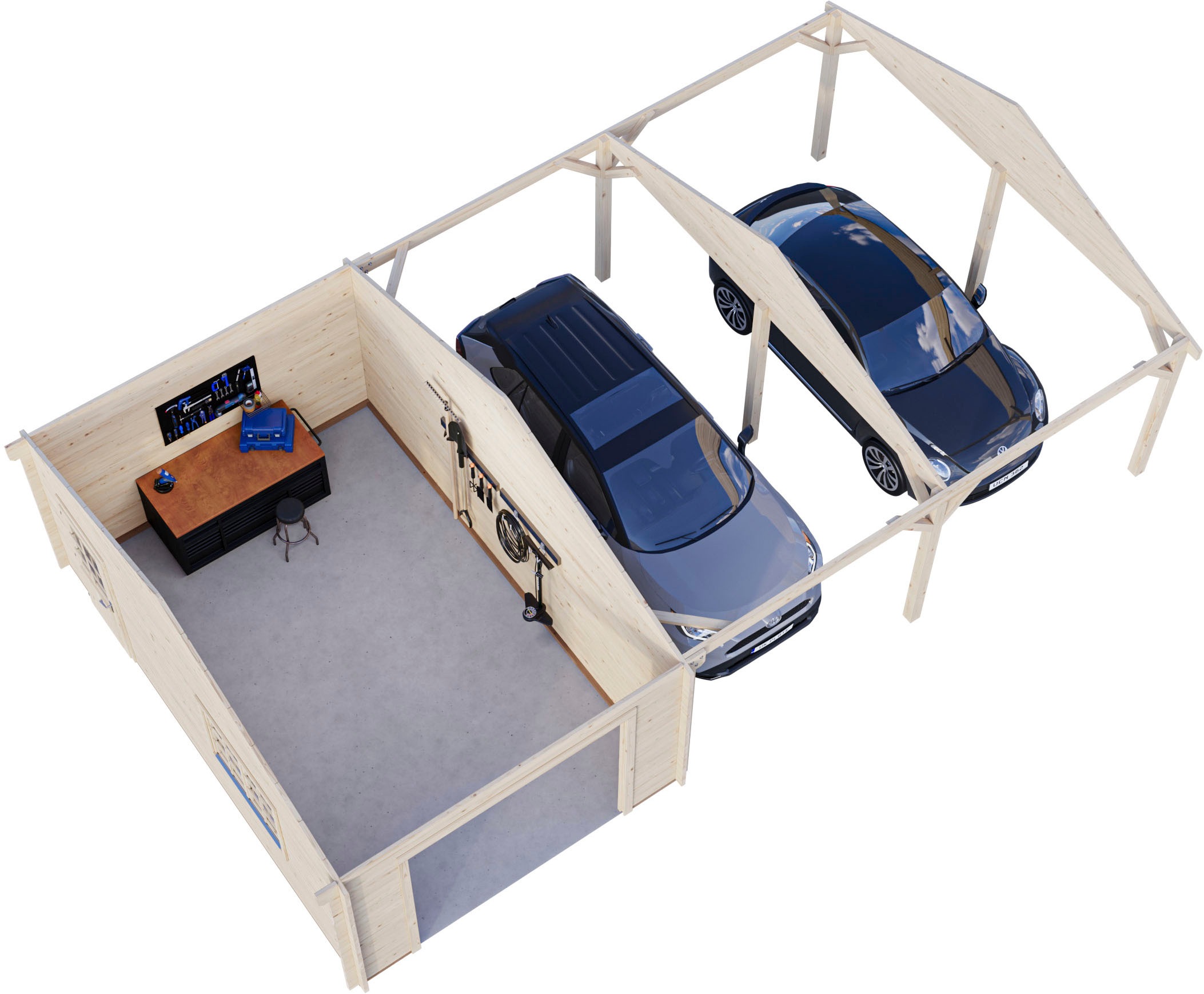 Palmako Garage »Roger, ohne Tor« BxTxH: 1006x619x316 cm