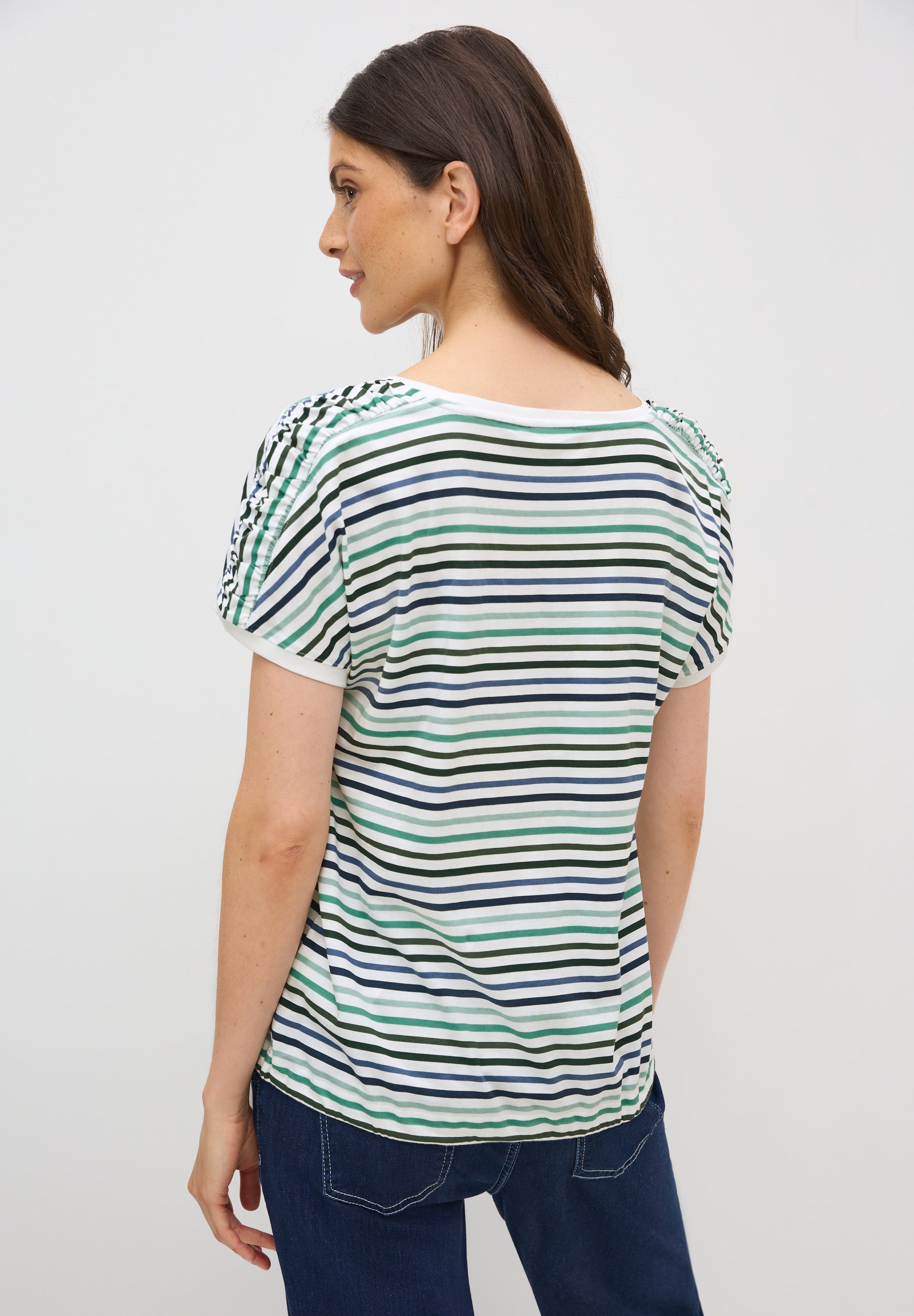 Cecil Rundhalsshirt mit U-Boot-Ausschnitt günstig online kaufen