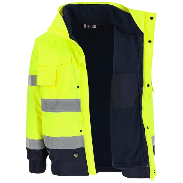 Herock Arbeitsjacke »Tarvos HIGH VIZ«, Mit herausehmbarem Fleece-Bodywarmer  und abnehmbaren Ärmeln und Kapuze online bestellen | BAUR