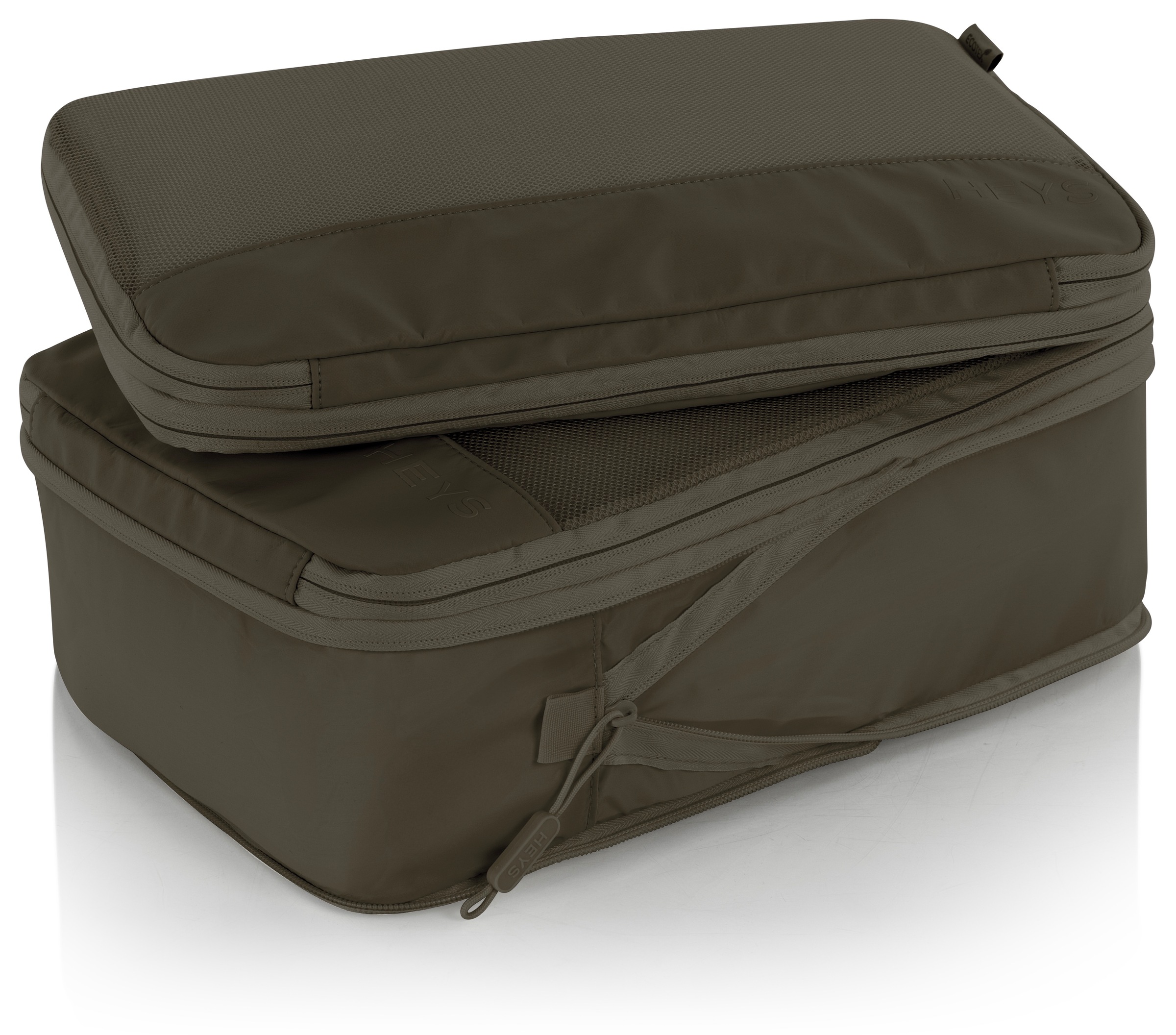 Heys Kofferorganizer »Ecotex Compression Packing Cube«, (Set, 4 tlg.), komprimierbare Packwürfel, Packtaschen, Organizer für Koffer
