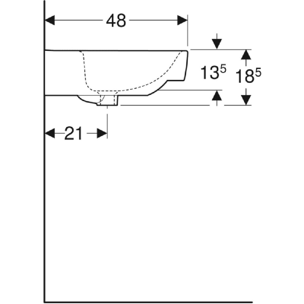 Technik & Freizeit Bad & Sanitär GEBERIT Doppelwaschtisch »Renova Plan«, (1 St.), BxT: 130x48 cm, mit KeraTect Beschichtung Technik & Freizeit Bad & Sanitär GEBERIT Doppelwaschtisch »Renova Plan«, (1 St.), BxT: 130x48 cm, mit KeraTect Beschichtung