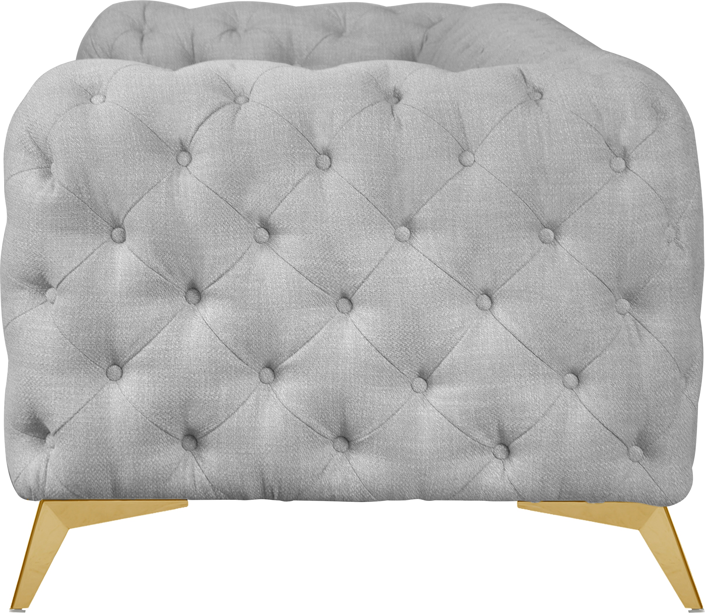 Leonique Chesterfield-Sofa »Glynis«, aufwändige Knopfheftung, moderne Chesterfield Optik, Fußfarbe wählbar