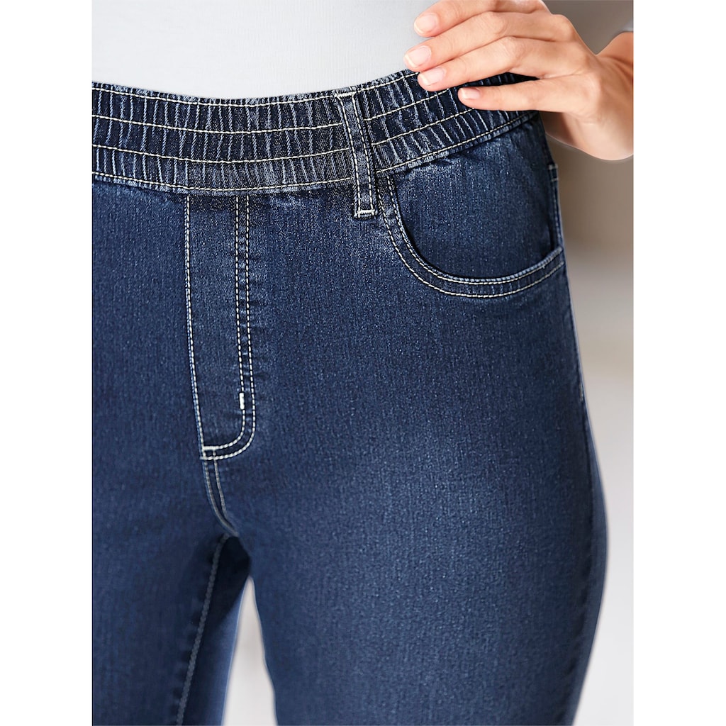 Classic Basics High-waist-Jeans, (1 tlg.)