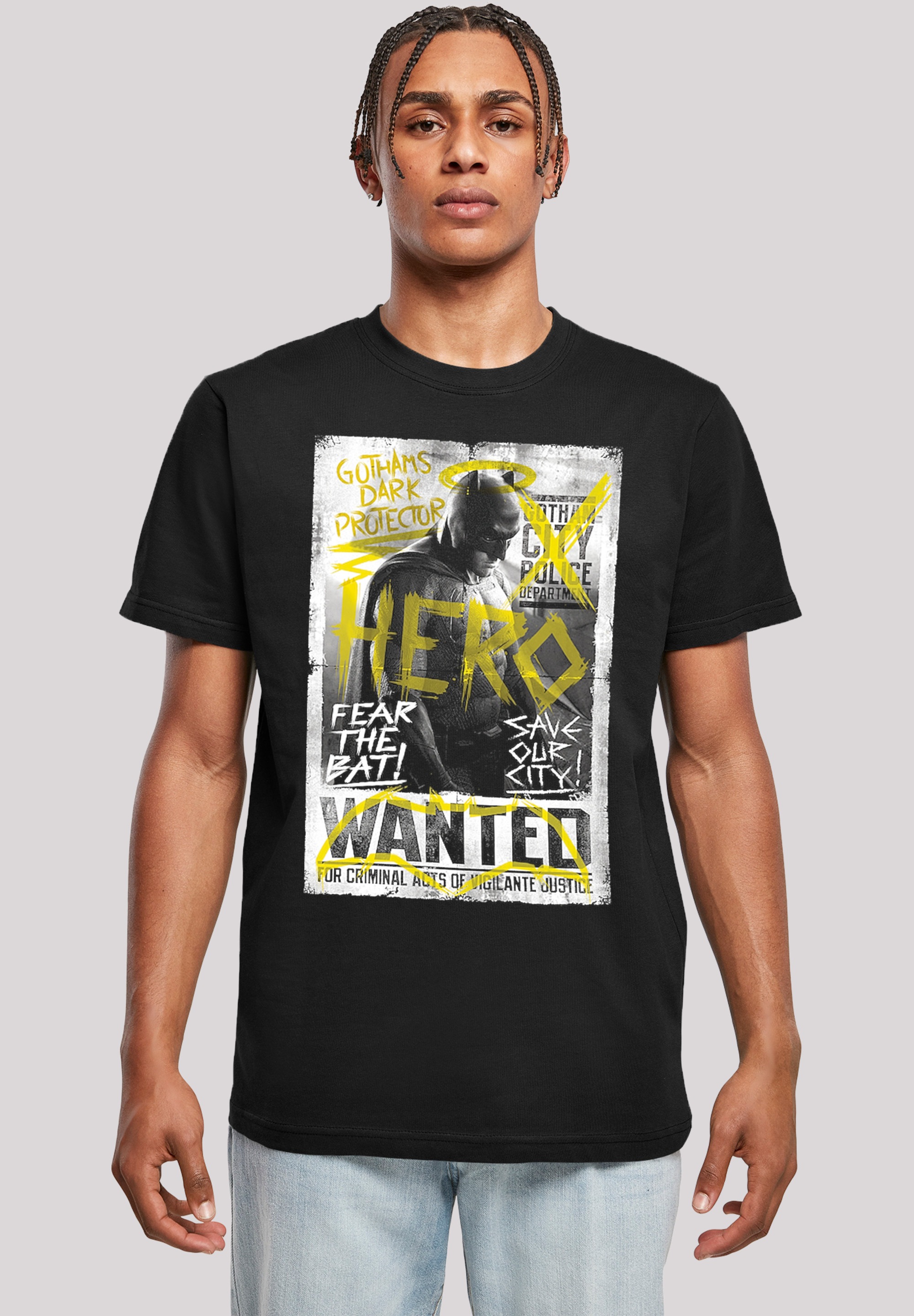 F4NT4STIC T-Shirt »DC Comics Batman vs Superman Wanted Poster«, Herren,Premium Merch,Regular-Fit,Basic,Bedruckt