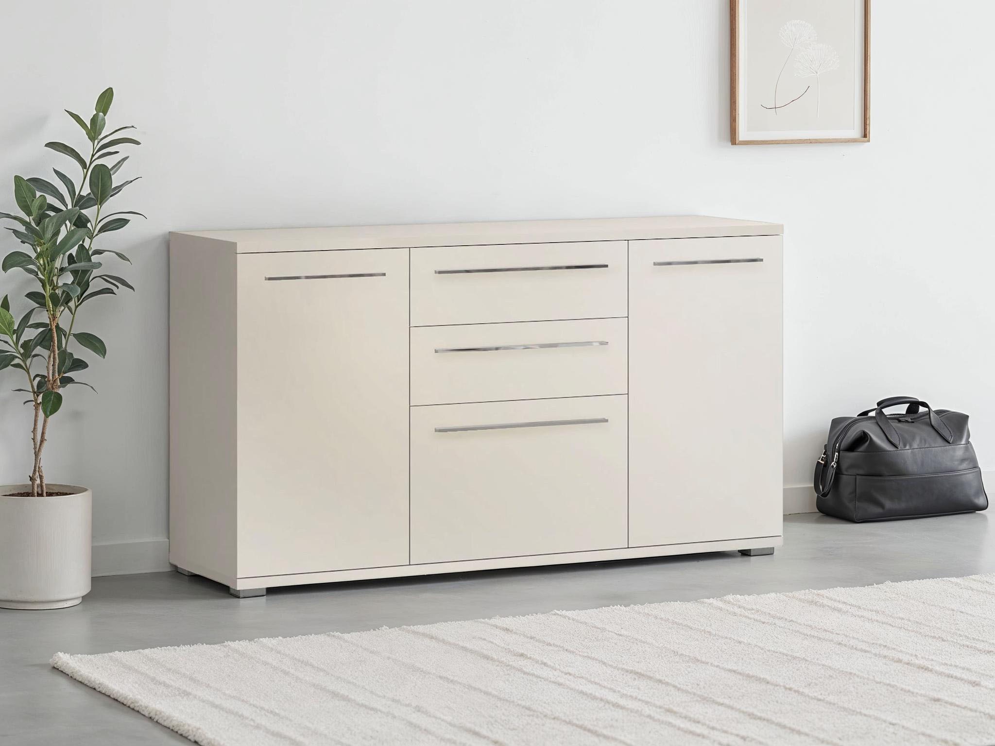 Places of Style Kommode "Piano", (H/B/T): 64,6/180/45,2cm), UV lackiert, So günstig online kaufen